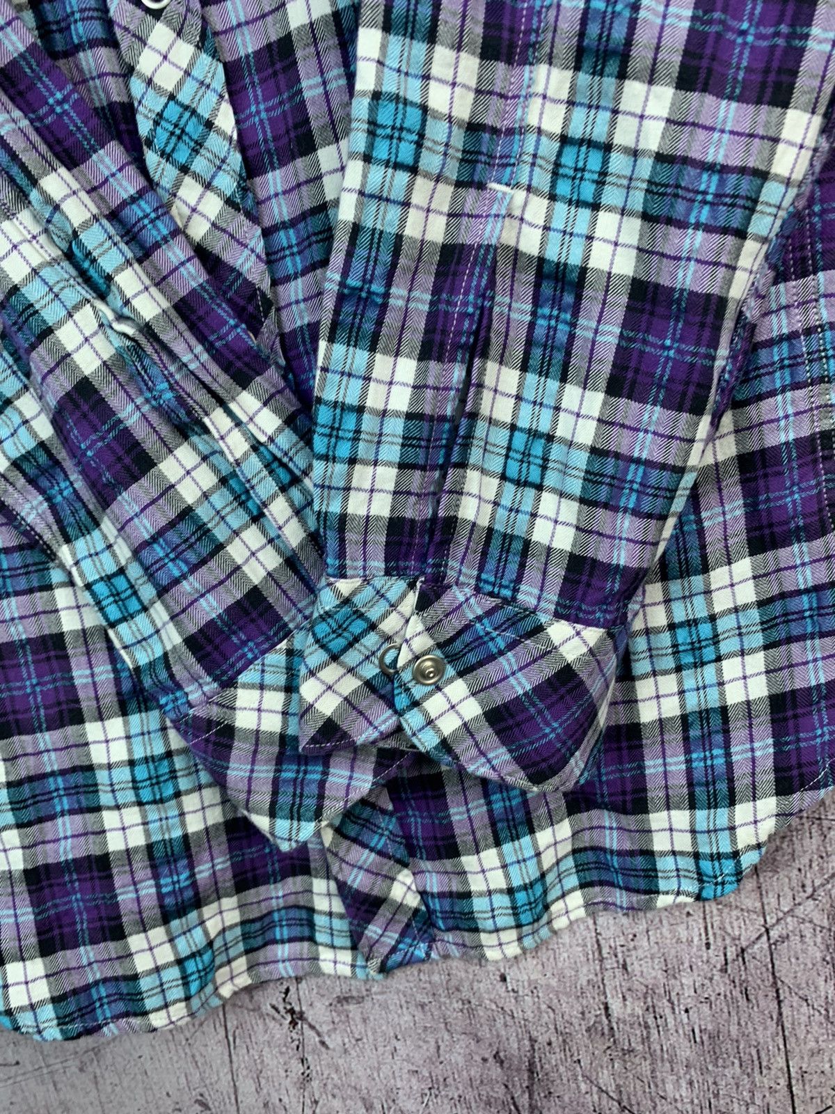 Armani Vintage Armani Jeans Logo Flannel Shirt Size US L / EU 52-54 / 3 - 5 Thumbnail