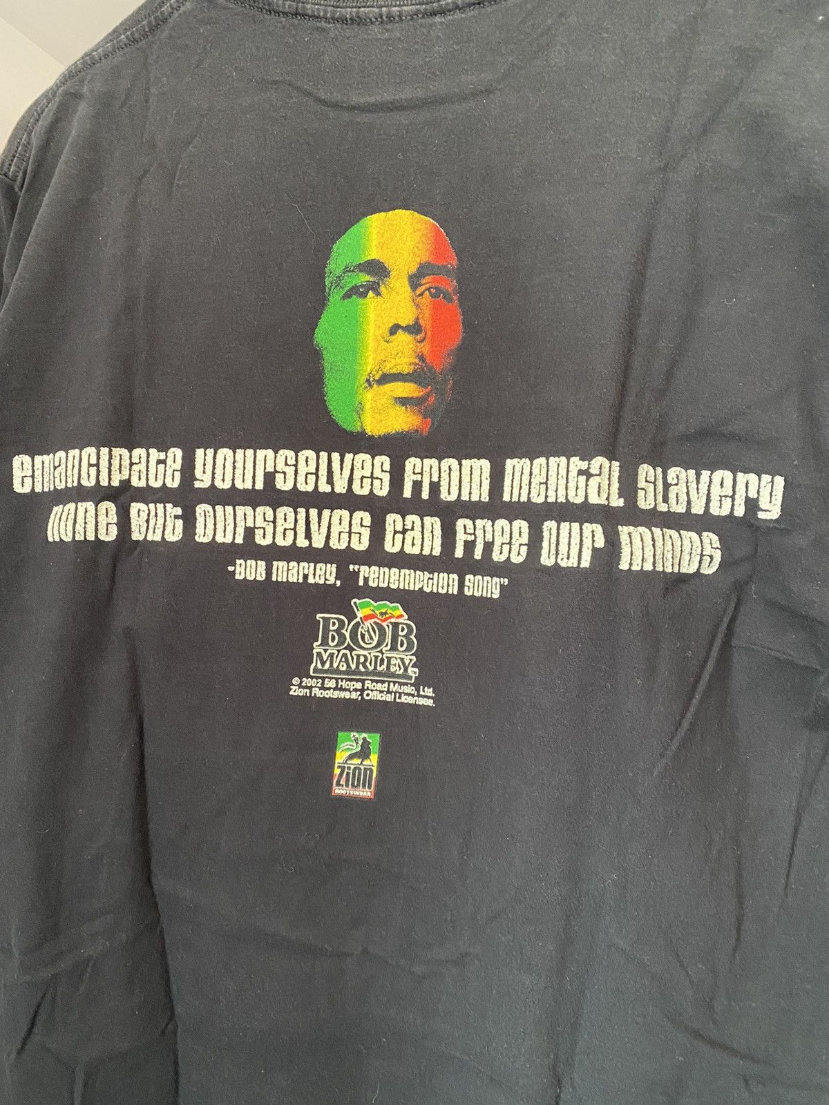 Vintage Bob Marley Redemption Song T Shirt 2002 Size US M / EU 48-50 / 2 - 3 Thumbnail