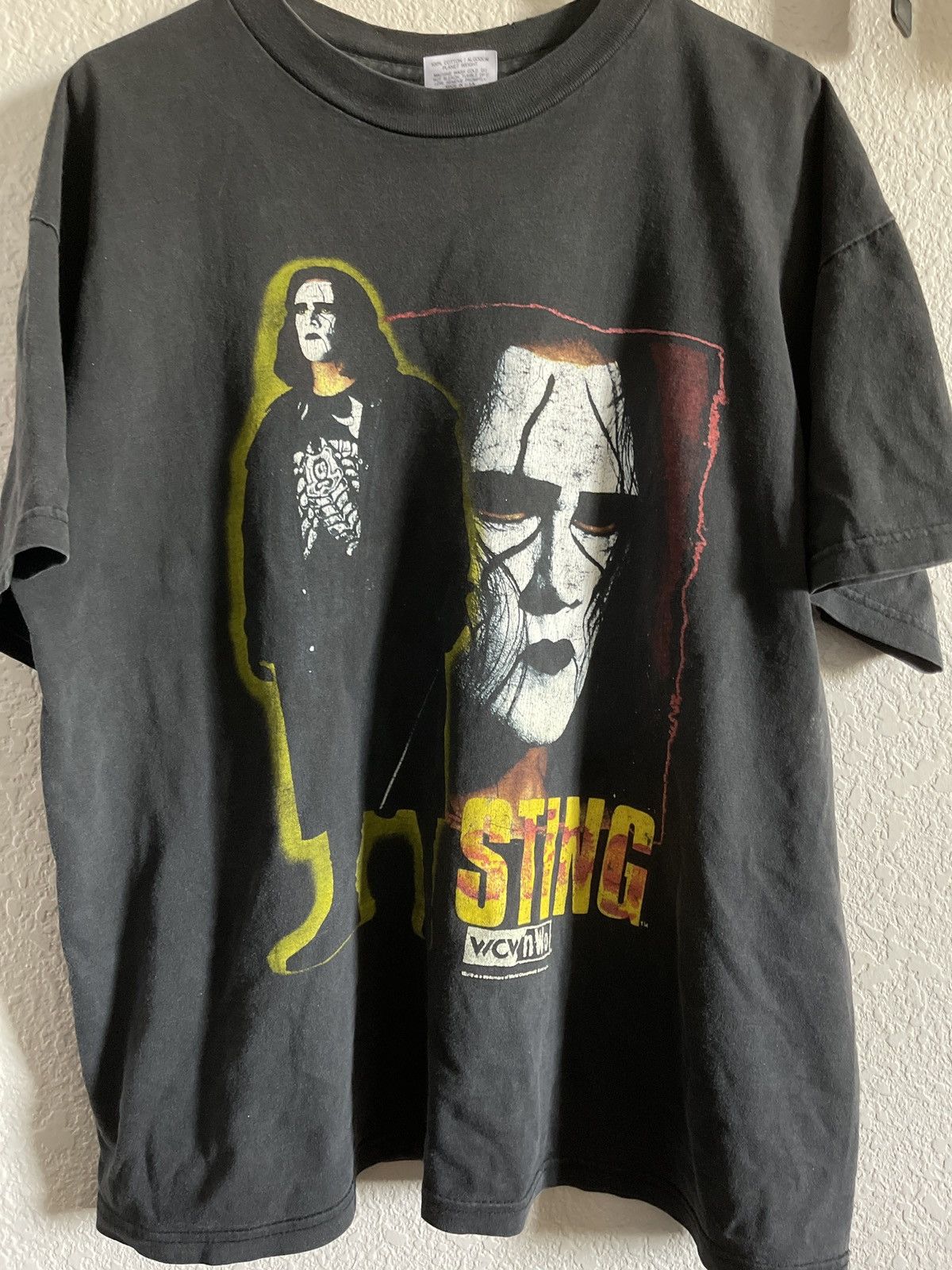 Vintage Vintage 90s STING nWo Wrestling Promo Tee Size US XL / EU 56 / 4 - 1 Thumbnail
