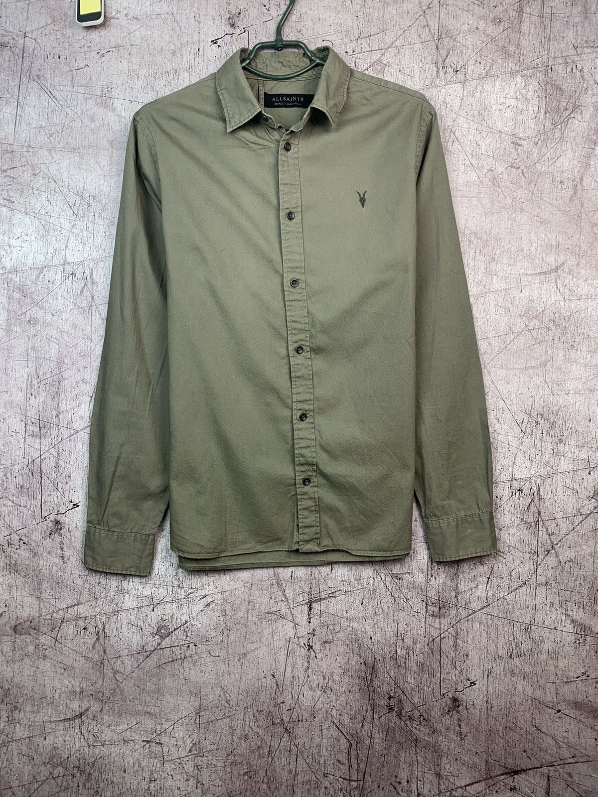 Allsaints × Flannel Allsaints Mens Flannel Redondo Long Sleeve Shirt Size US S / EU 44-46 / 1 - 7 Thumbnail