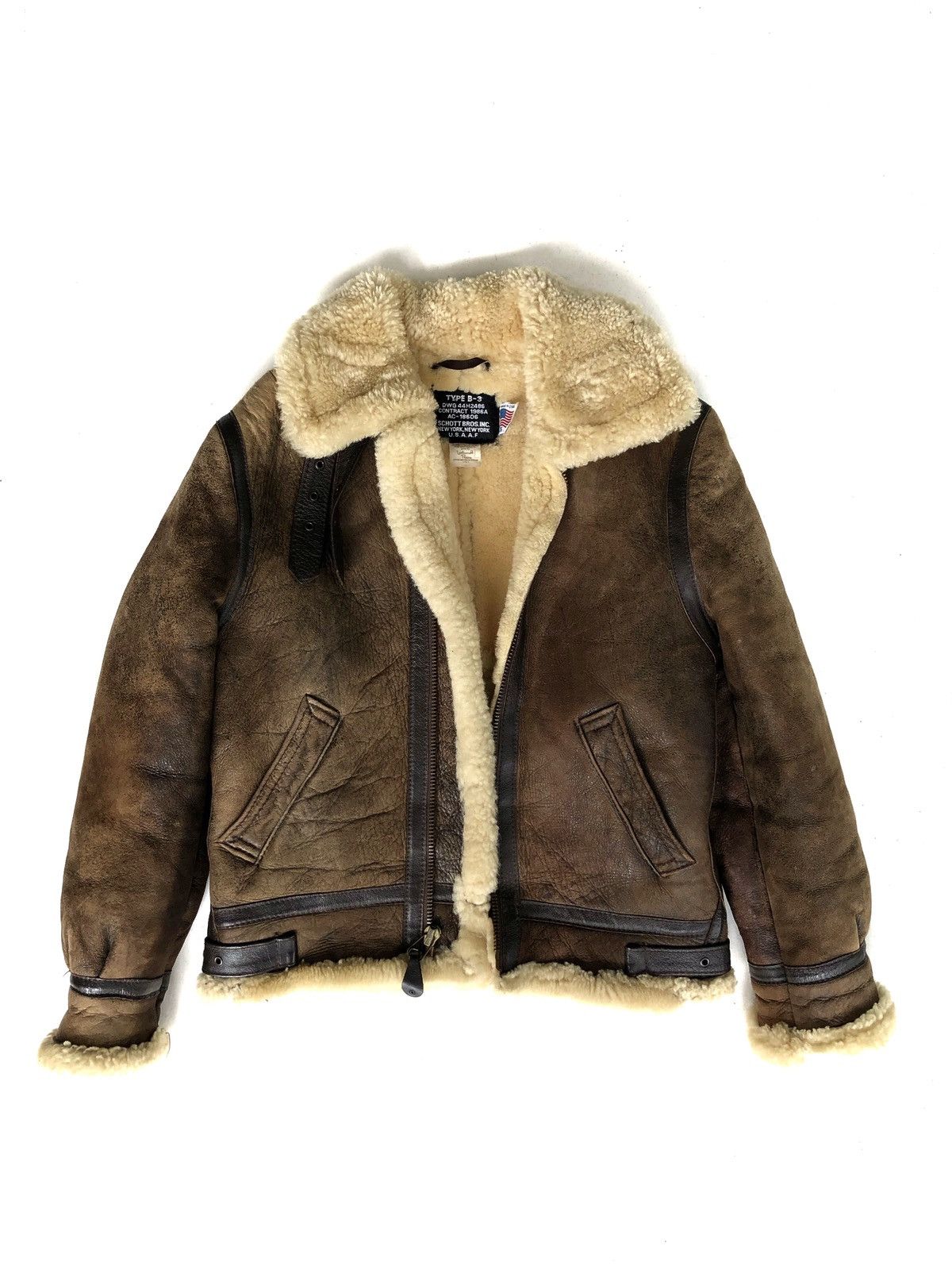 GRAILED🔥OG Schott NYC USAF Sheepskin B-3 Jacket