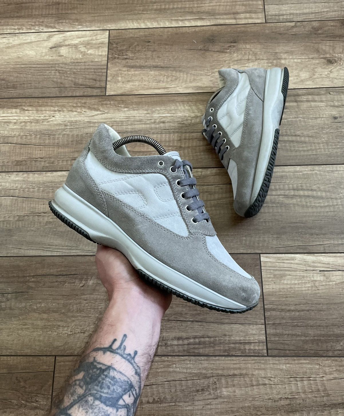 Hogan Interactive Low Top Suede Shoes Sneakers