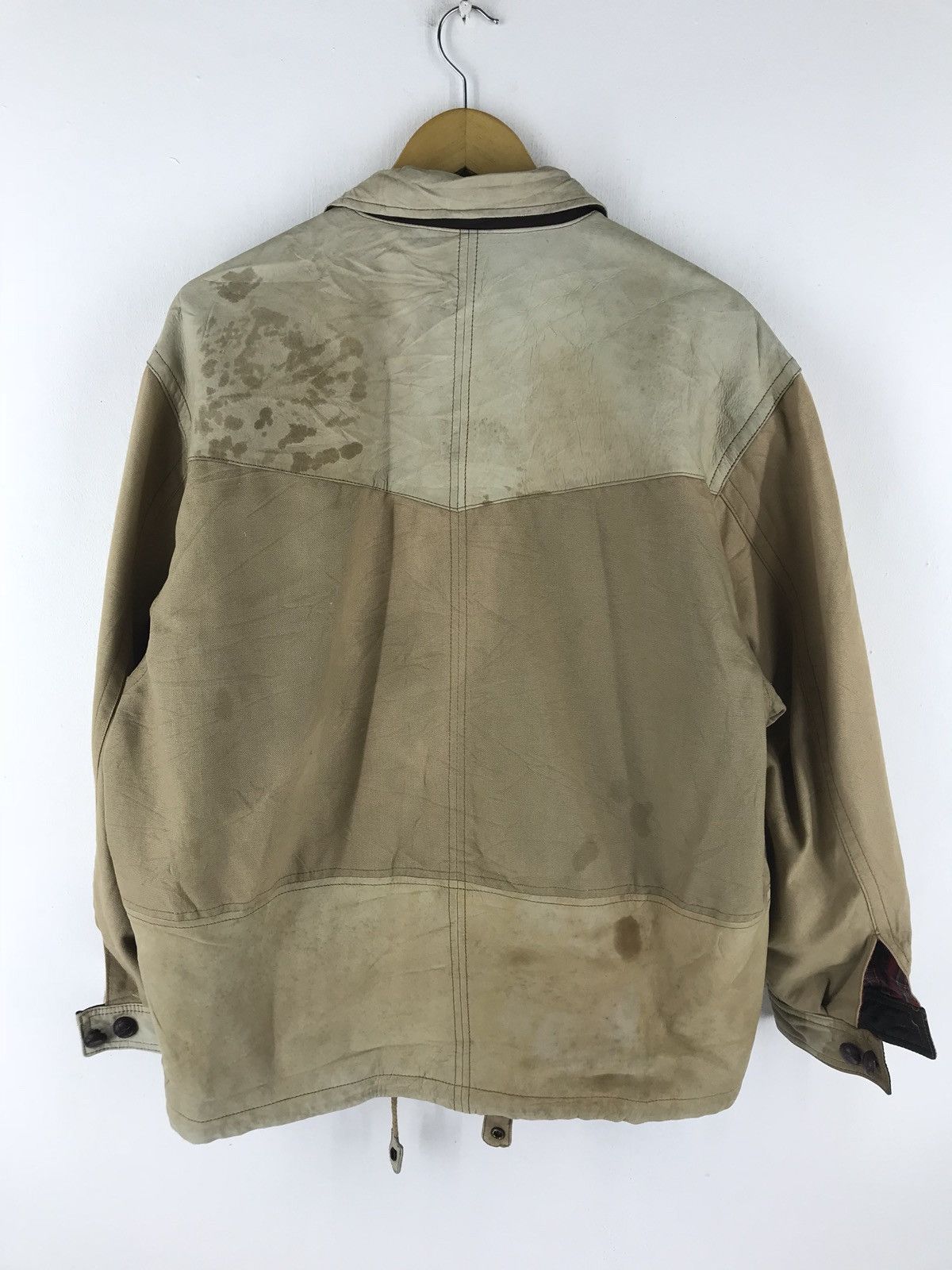 Japanese Brand 🔥Catch On Feel The Future Half Leather Hunting Jacket Size US M / EU 48-50 / 2 - 5 Thumbnail