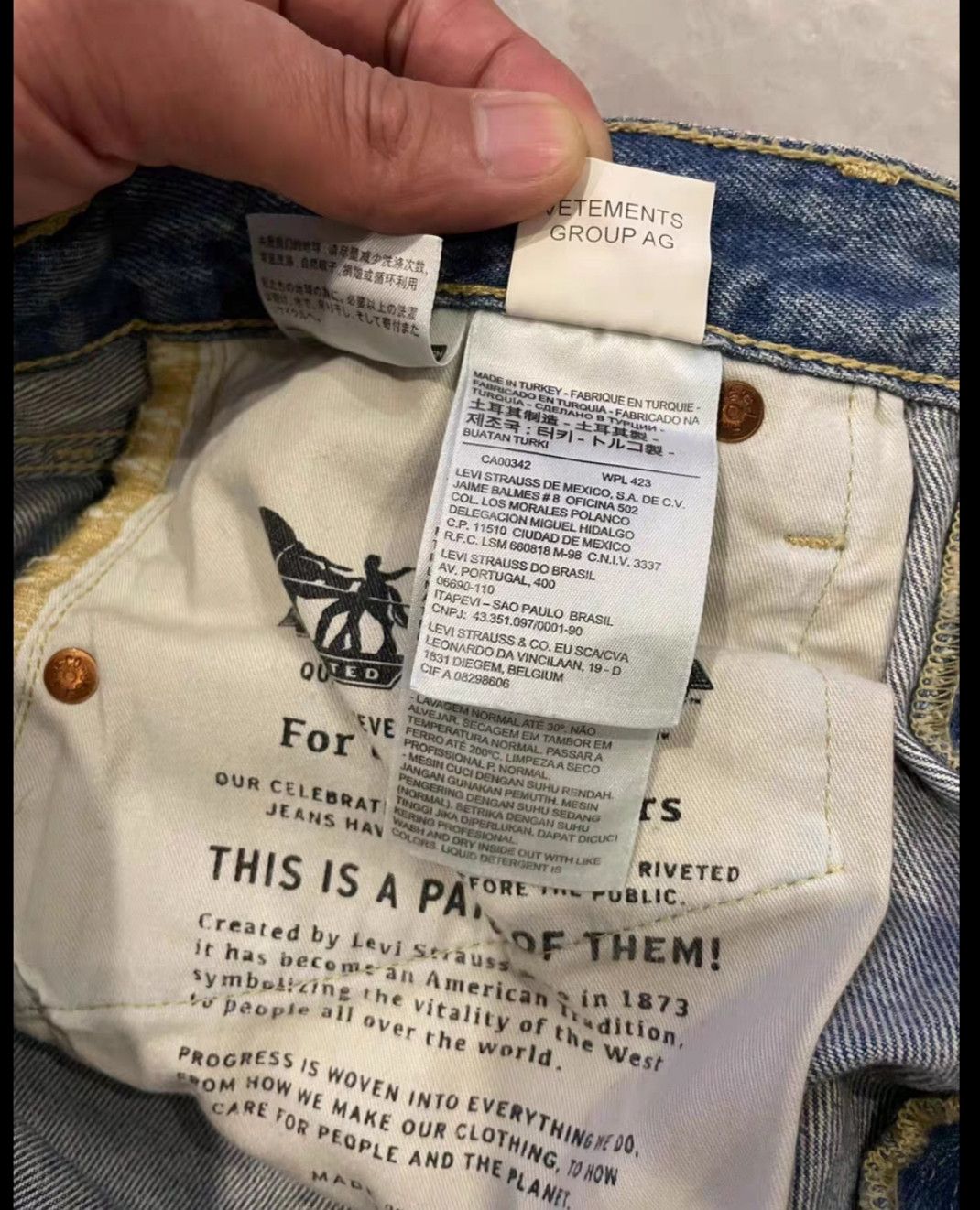 Vetements Vetements Classic 501 Jeans Size US 31 - 6 Thumbnail
