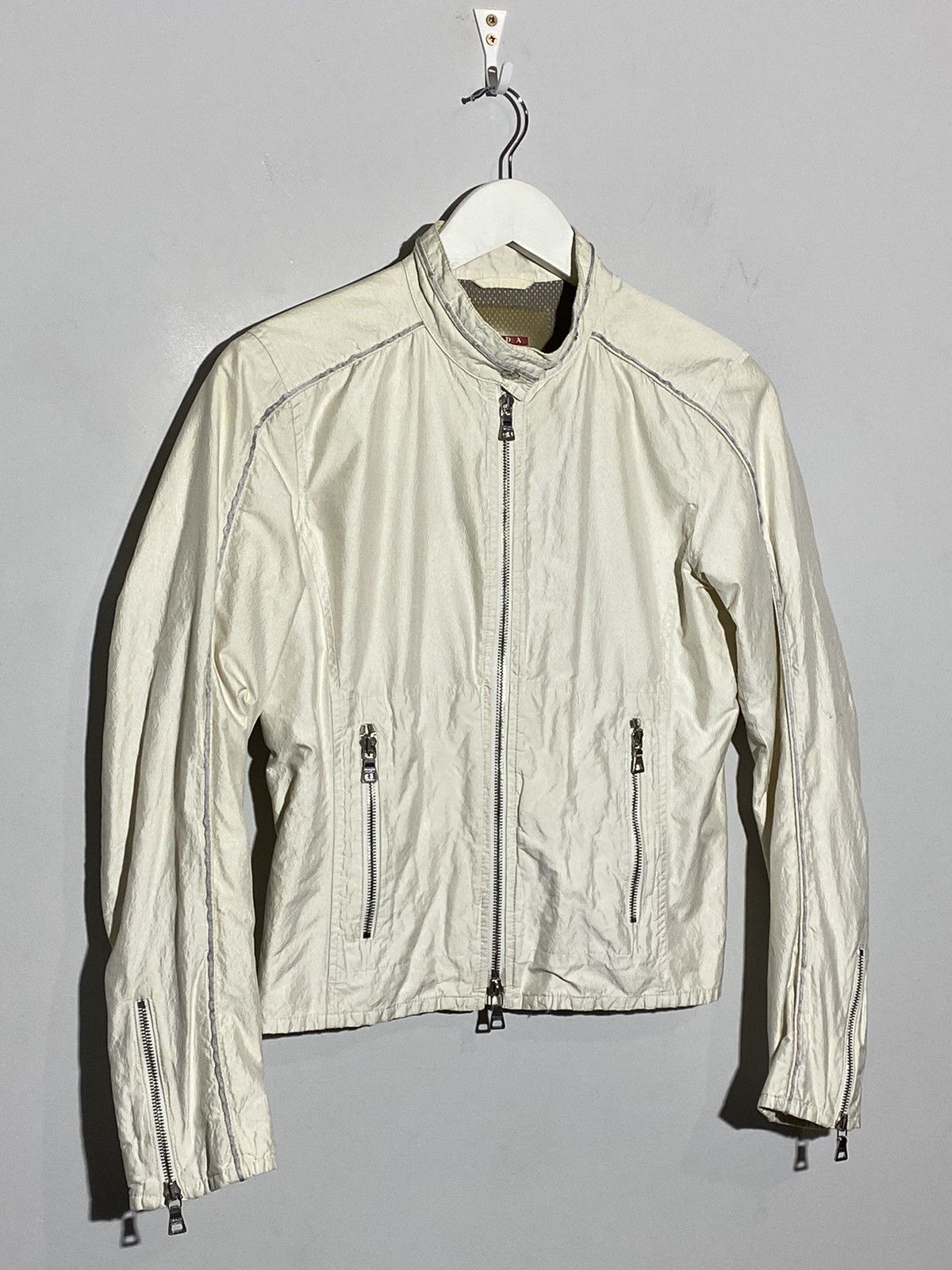 Prada Prada metal fiber nylon jacket Size S / US 4 / IT 40 - 5 Thumbnail