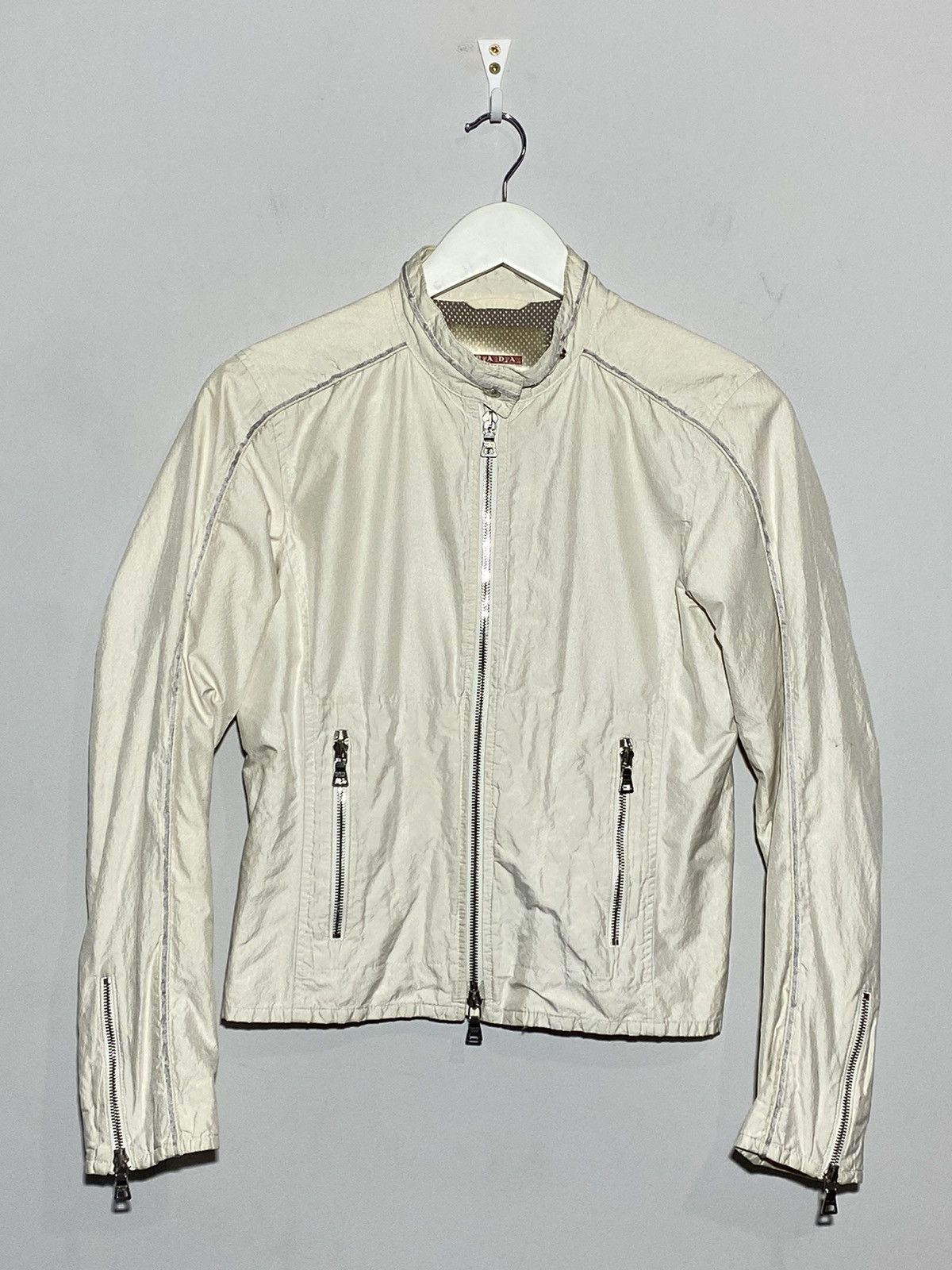 Prada Prada metal fiber nylon jacket Size S / US 4 / IT 40 - 1 Thumbnail