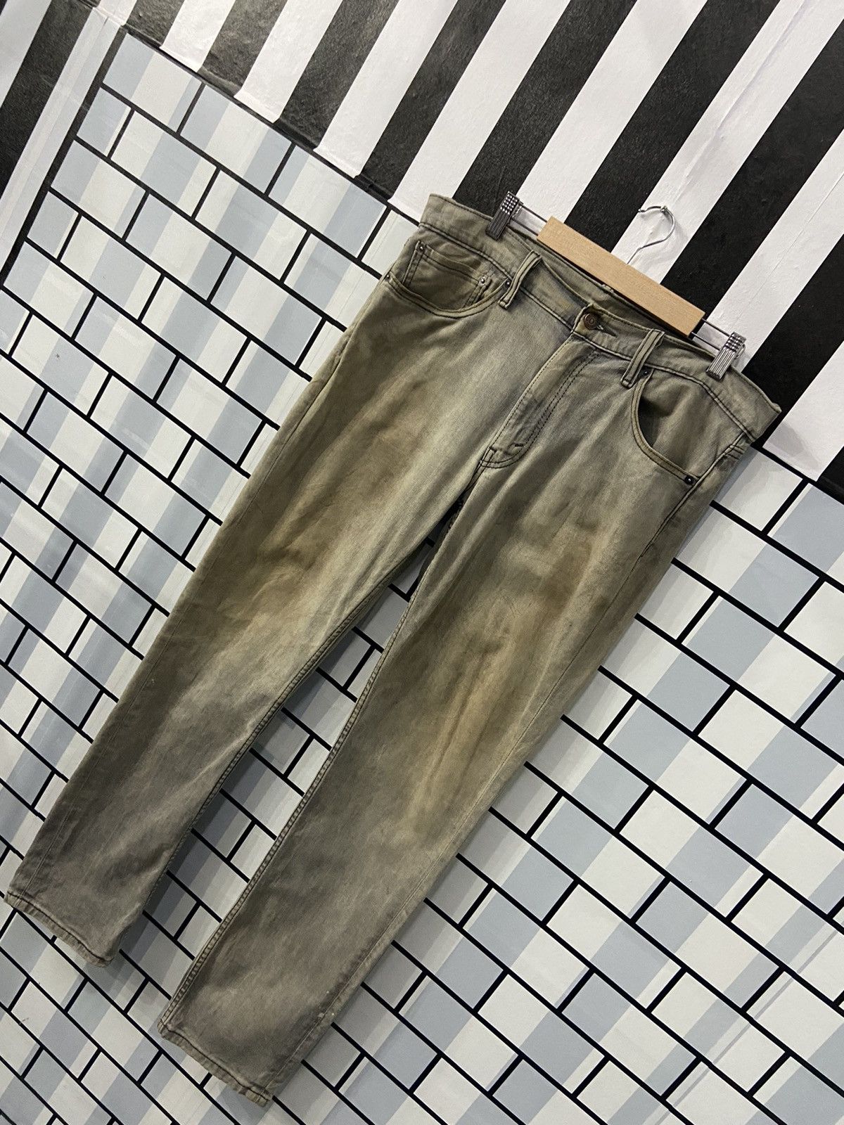 Levi's × Vintage Vintage Levi’s 511 Dirty Grey Denim Pants 36X34 Size US 36 / EU 52 - 3 Thumbnail