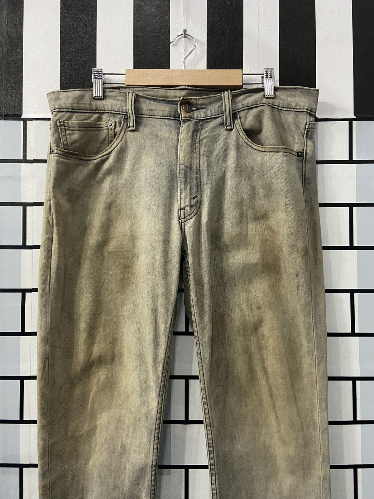 Levi's × Vintage Vintage Levi’s 511 Dirty Grey Denim Pants 36X34 Size US 36 / EU 52 - 4 Thumbnail