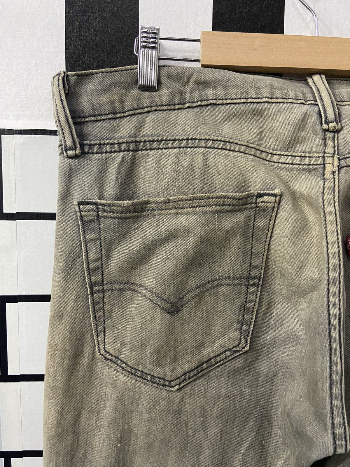 Levi's × Vintage Vintage Levi’s 511 Dirty Grey Denim Pants 36X34 Size US 36 / EU 52 - 14 Thumbnail