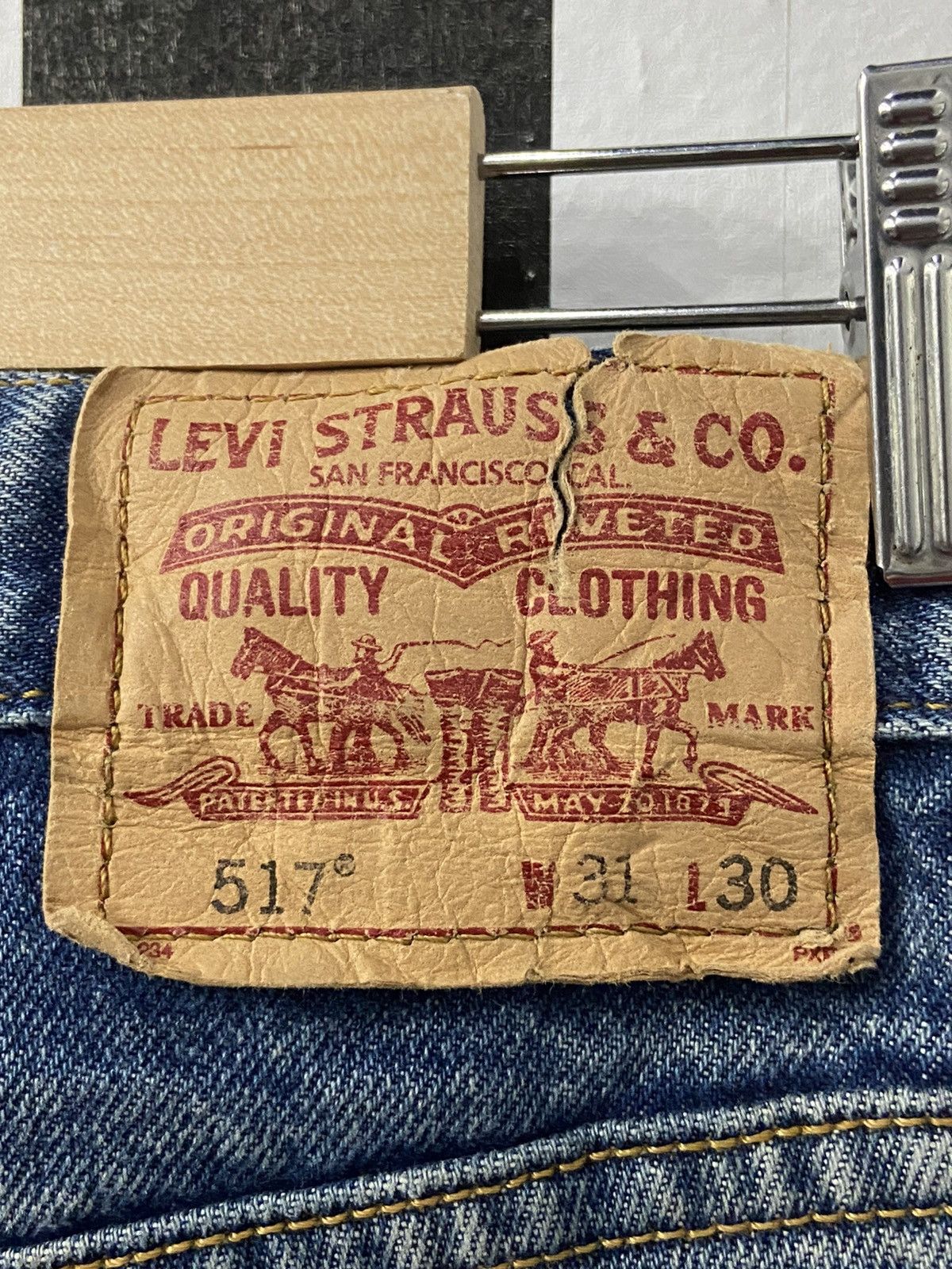 Levi's × Vintage Vintage Levi’s 517 Faded Blue Boot Cut Denim Pants Size US 31 - 20 Thumbnail