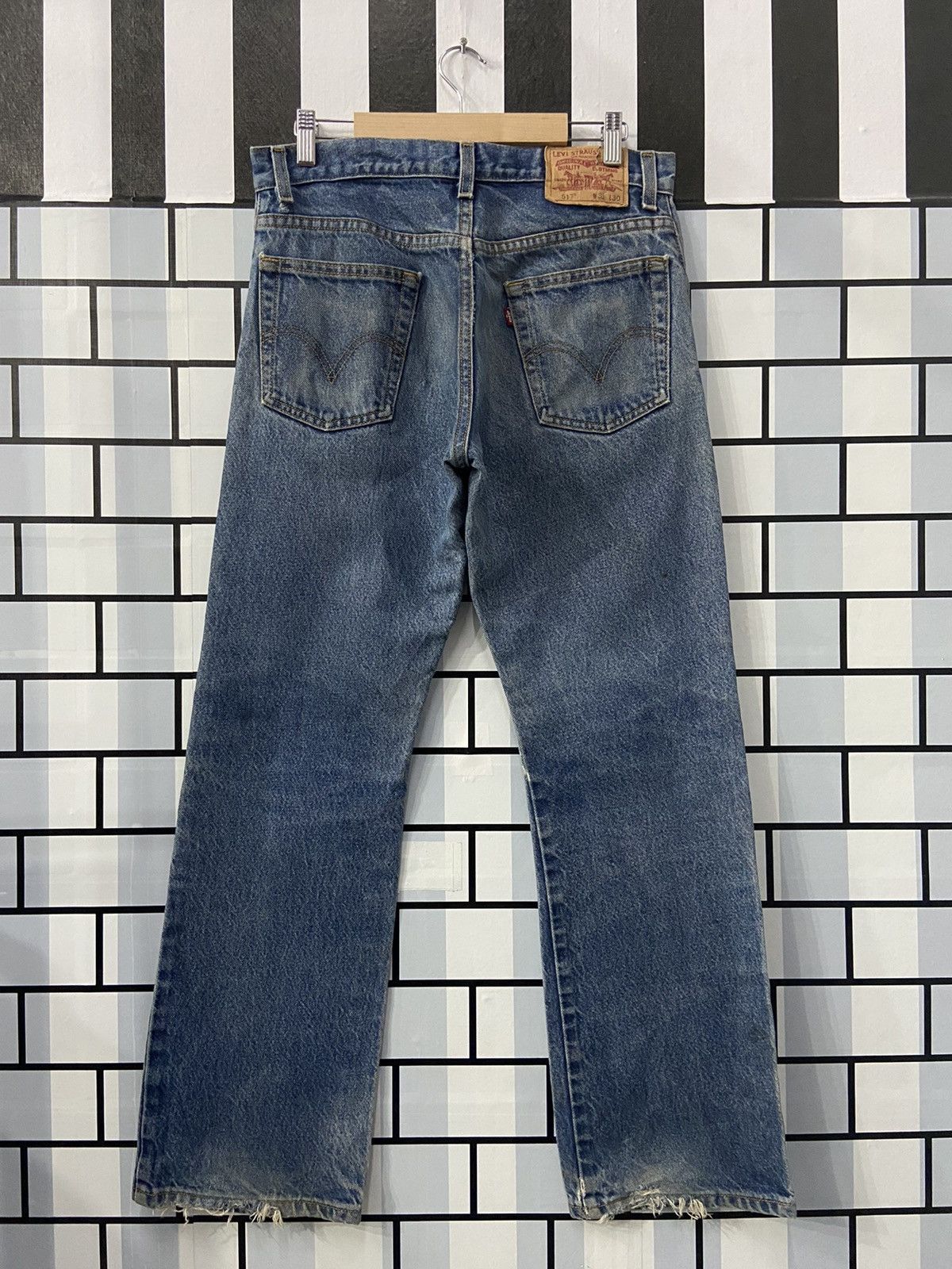 Levi's × Vintage Vintage Levi’s 517 Faded Blue Boot Cut Denim Pants Size US 31 - 2 Thumbnail
