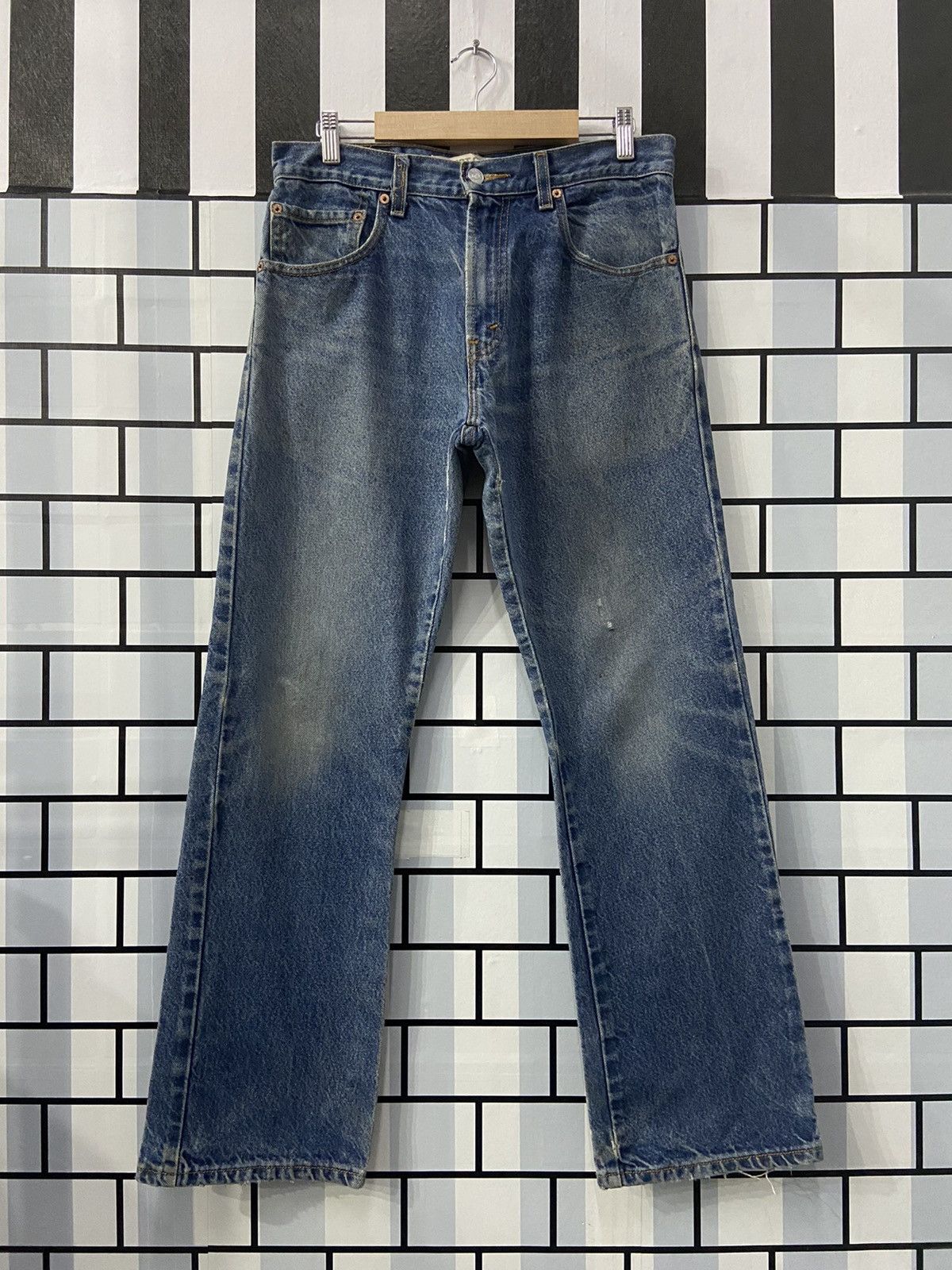 Levi's × Vintage Vintage Levi’s 517 Faded Blue Boot Cut Denim Pants Size US 31 - 1 Thumbnail