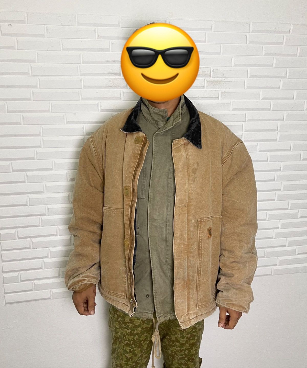 Carhartt Vintage Distressed Sun Faded Carhartt Detroit Jacket Size US XXL / EU 58 / 5 - 1 Thumbnail