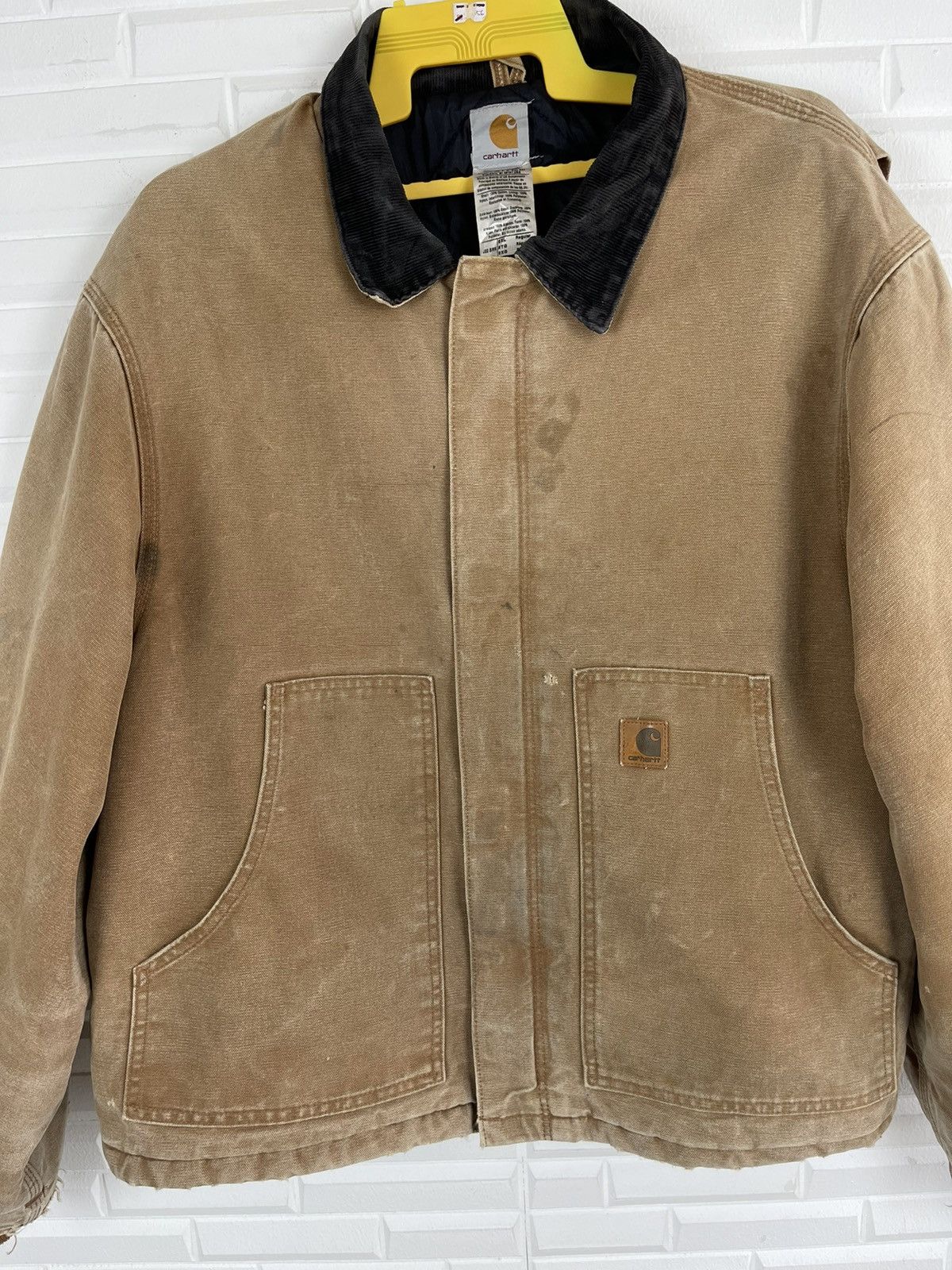 Carhartt Vintage Distressed Sun Faded Carhartt Detroit Jacket Size US XXL / EU 58 / 5 - 4 Thumbnail