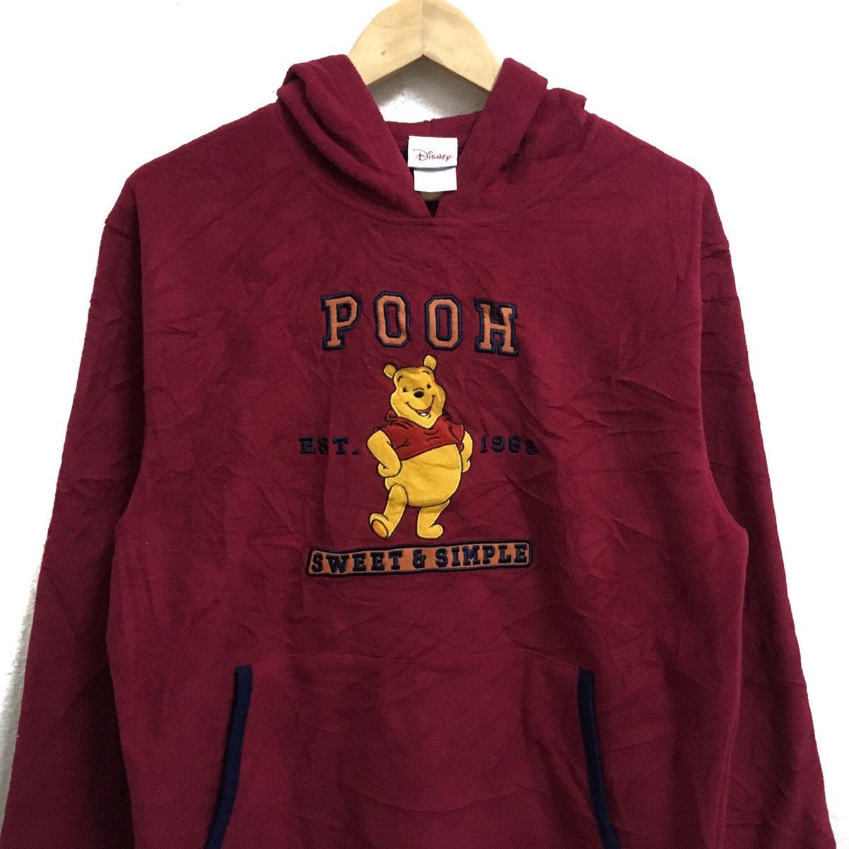 Cartoon Network × Disney × Vintage VINTAGE WINNIE THE POOH CARTOON DISNEY FLEECE HOODIE JUMPER Size US M / EU 48-50 / 2 - 3 Thumbnail