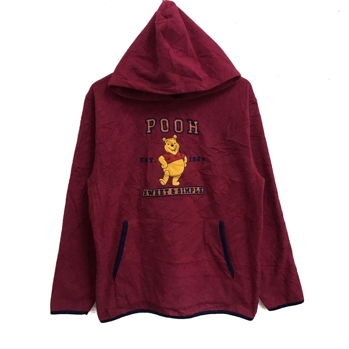 Cartoon Network × Disney × Vintage VINTAGE WINNIE THE POOH CARTOON DISNEY FLEECE HOODIE JUMPER Size US M / EU 48-50 / 2 - 1 Thumbnail