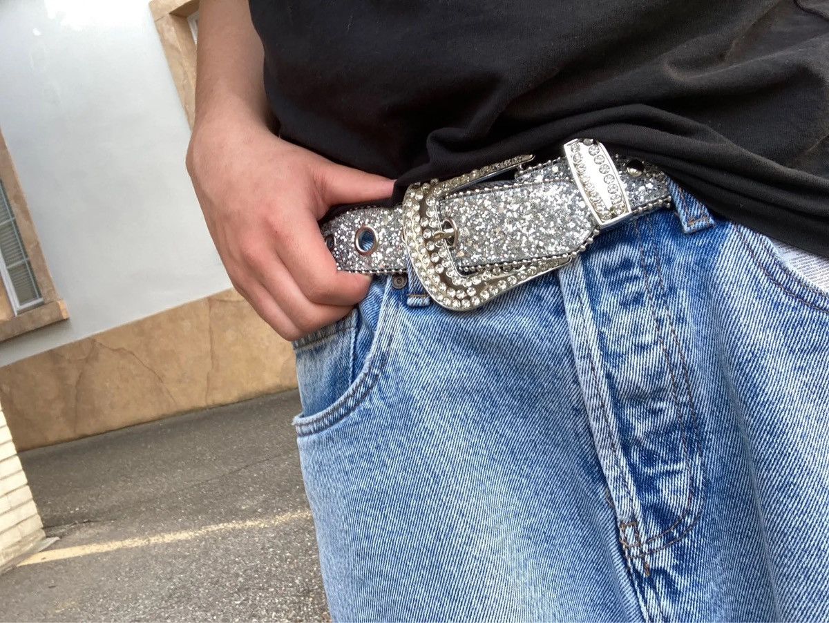 Other Silver Shine Rhinestone Waist Belt Size ONE SIZE - 5 Thumbnail