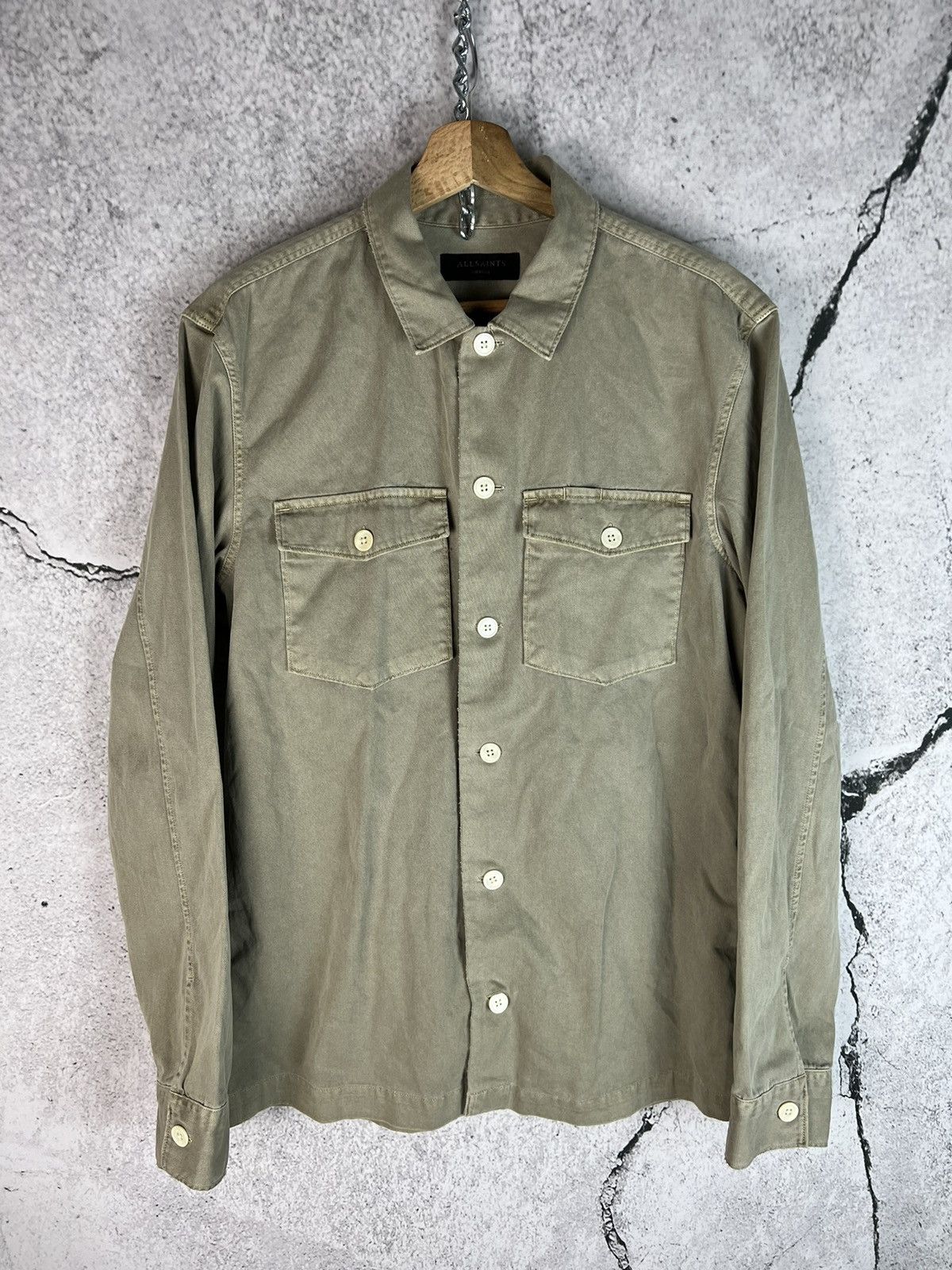 Allsaints Allsaints distressed button up shirt Size US M / EU 48-50 / 2 - 1 Thumbnail