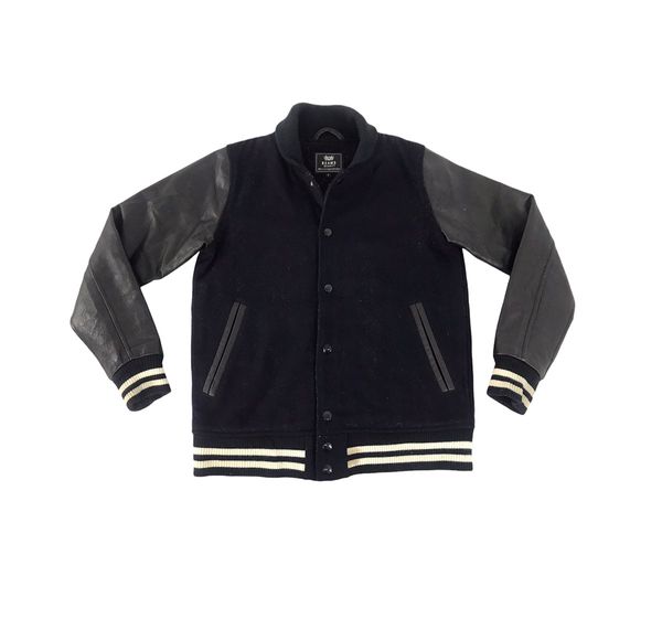 Beams Plus Vintage Varsity Jacket Beams Heart Wool Cow Leather Sleeve ...