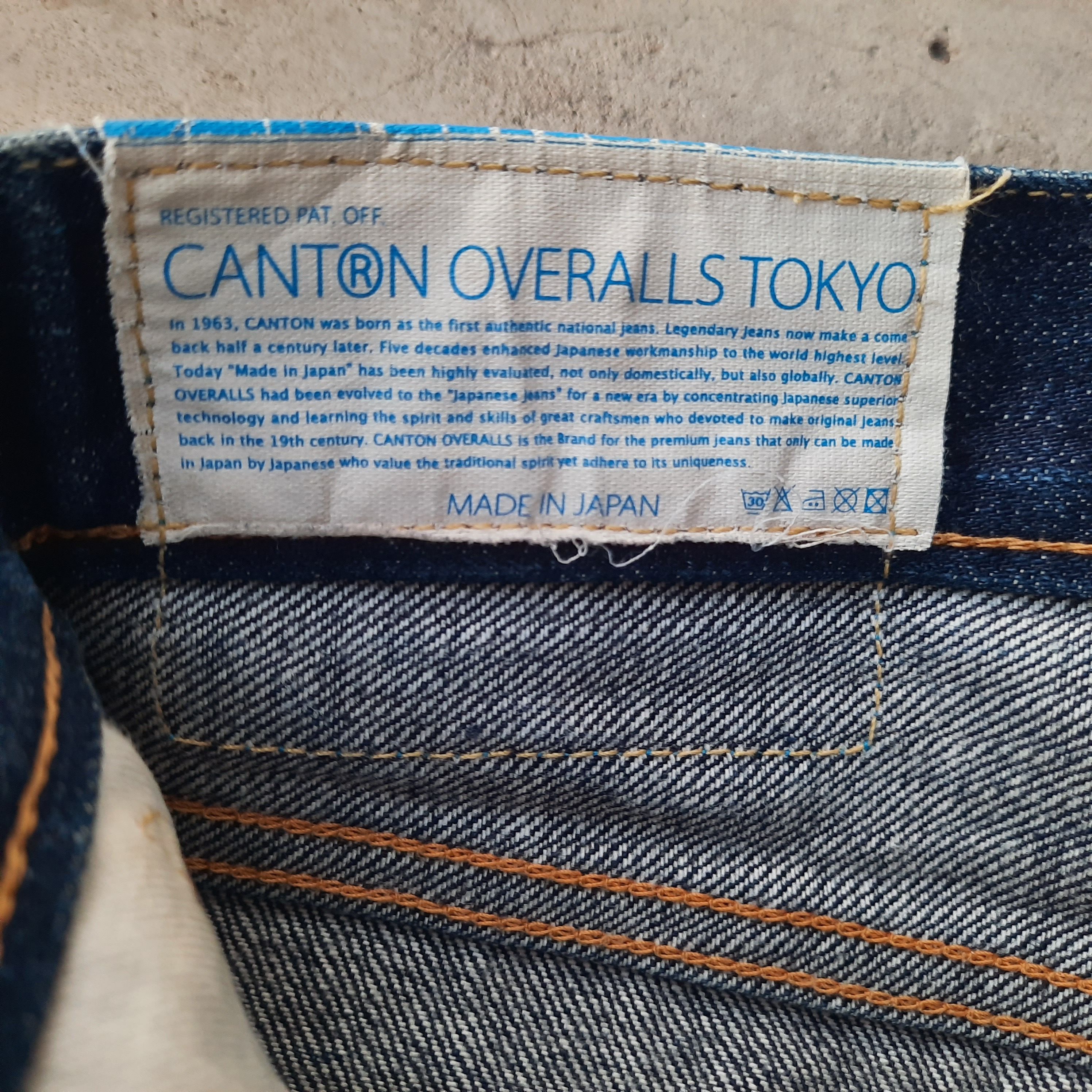 Japanese Brand Canton Overalls Tokyo Selvedge Denim Size US 32 / EU 48 - 6 Thumbnail