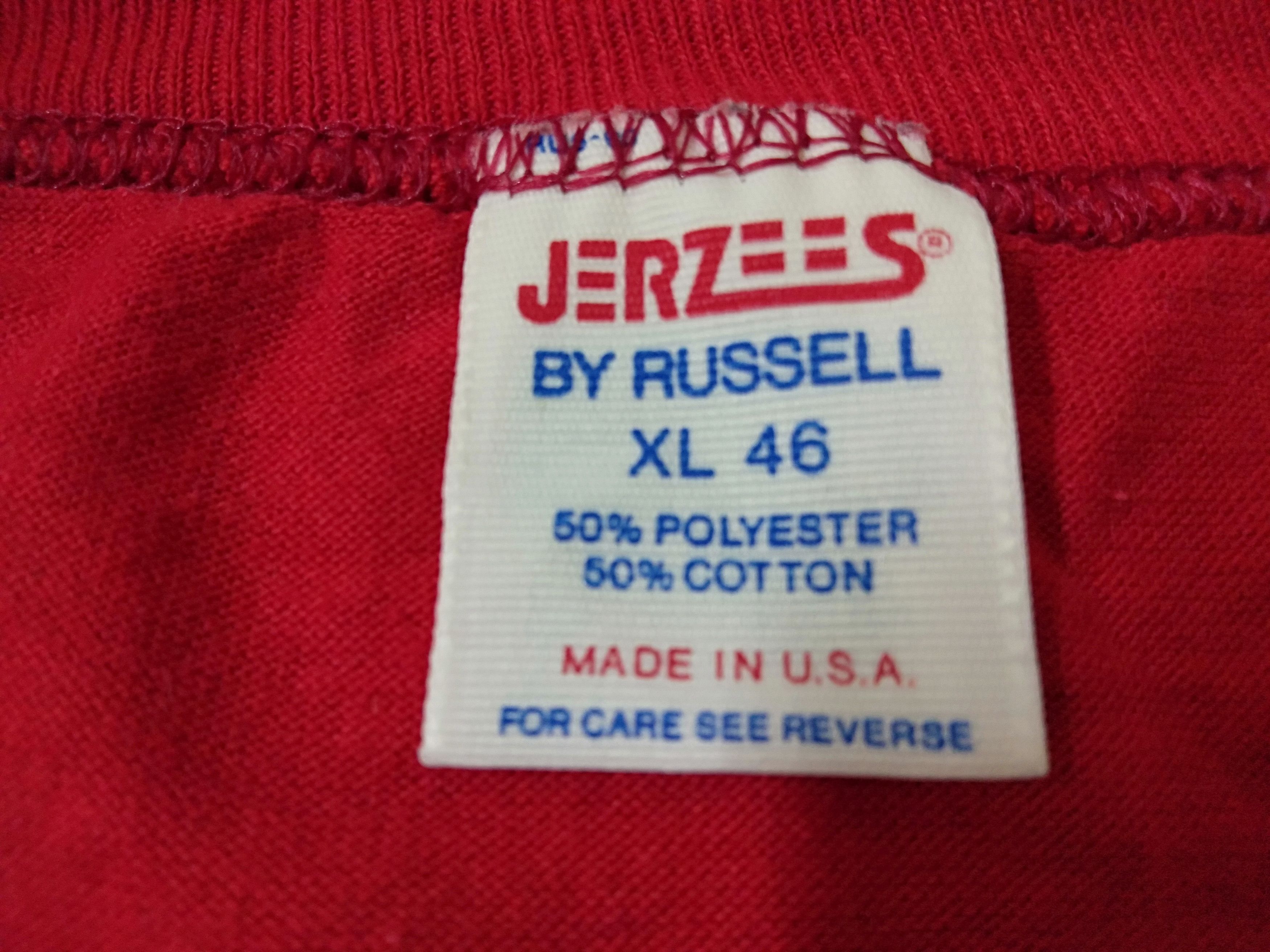 Russell Athletic Vintage 80s 1982 50/50 Russell USA God Made Bus Driver Tee Size US L / EU 52-54 / 3 - 3 Thumbnail
