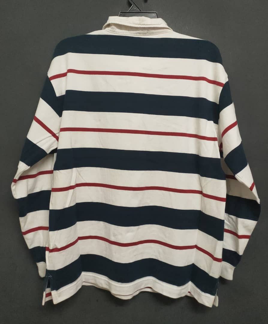Japanese Brand Villand stripes polo Size US L / EU 52-54 / 3 - 2 Thumbnail