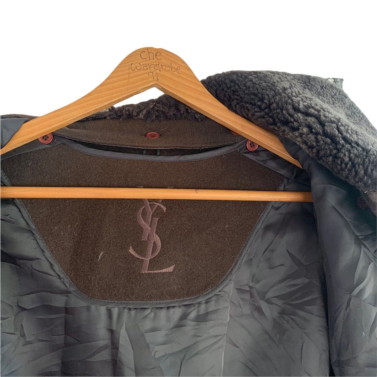 Yves Saint Laurent Yves Saint Laurent Wool Coat Jacket Size US L / EU 52-54 / 3 - 10 Thumbnail