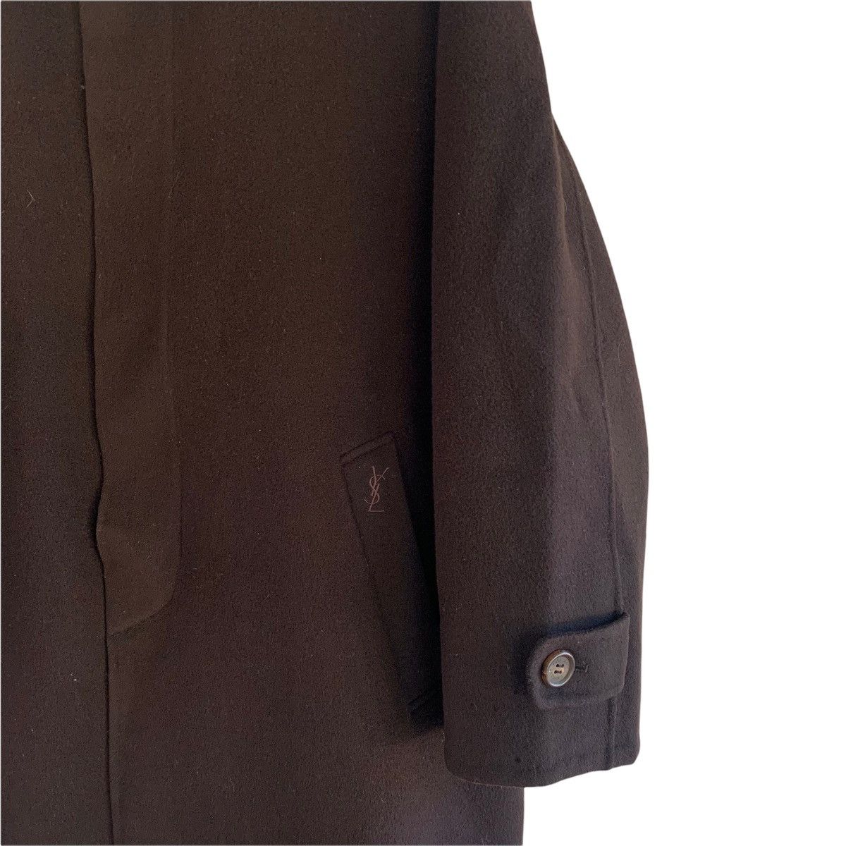Yves Saint Laurent Yves Saint Laurent Wool Coat Jacket Size US L / EU 52-54 / 3 - 5 Thumbnail