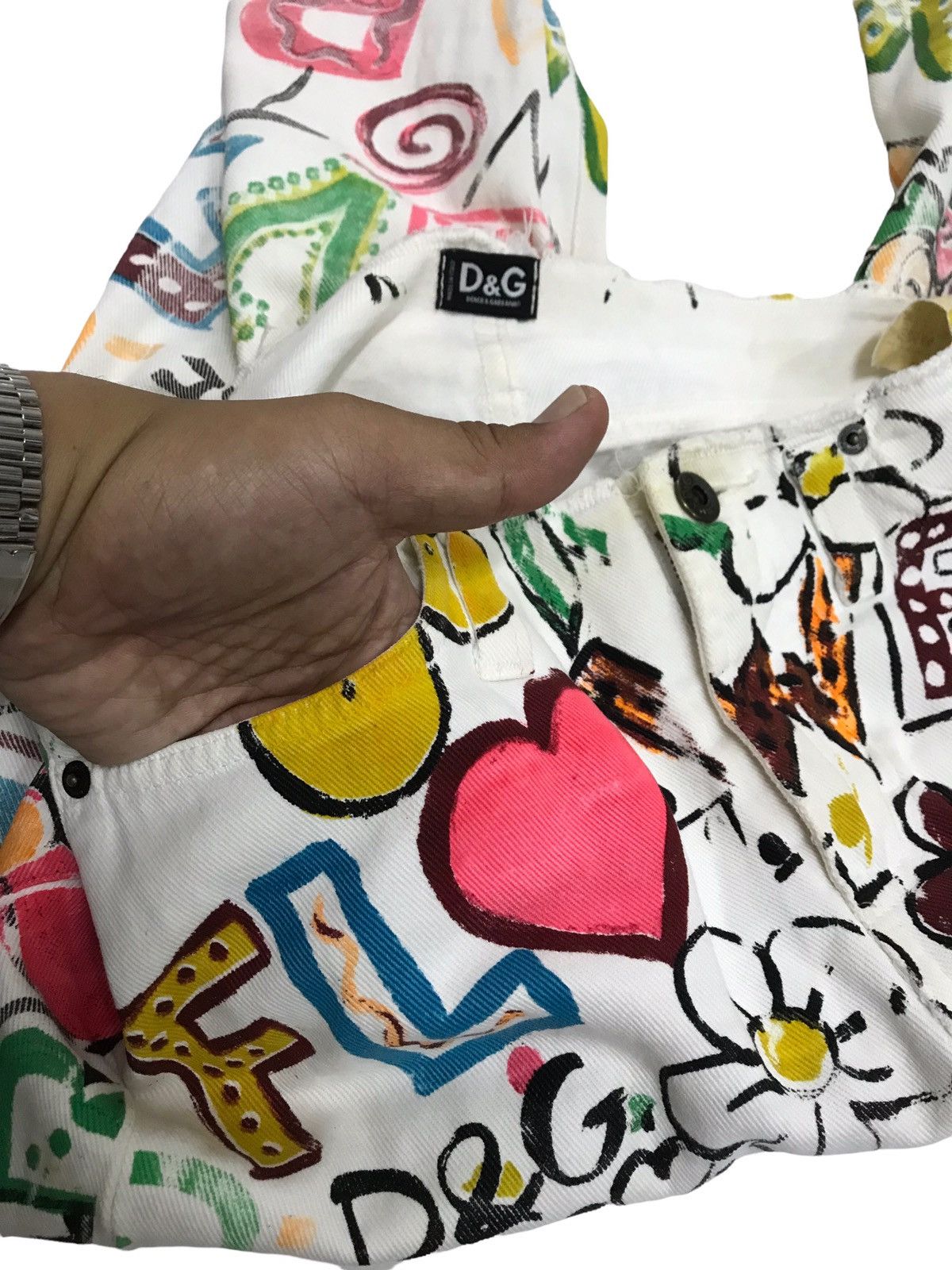 Dolce & Gabbana Dolce & Gabbana Hand Painted Pants Size US 30 / EU 46 - 23 Thumbnail