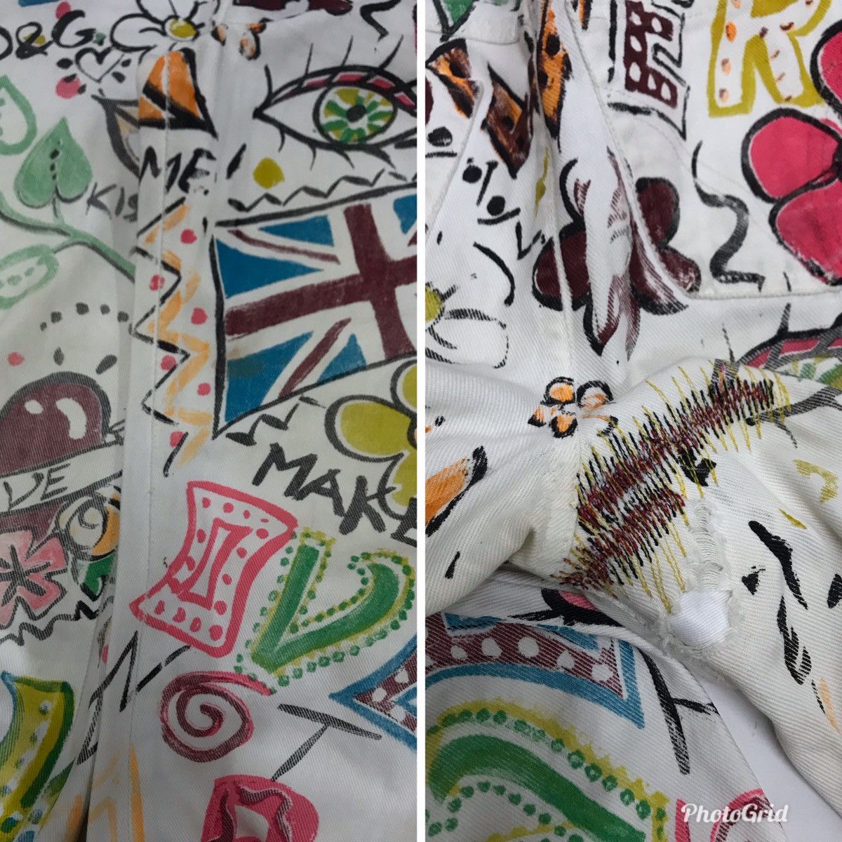 Dolce & Gabbana Dolce & Gabbana Hand Painted Pants Size US 30 / EU 46 - 25 Thumbnail