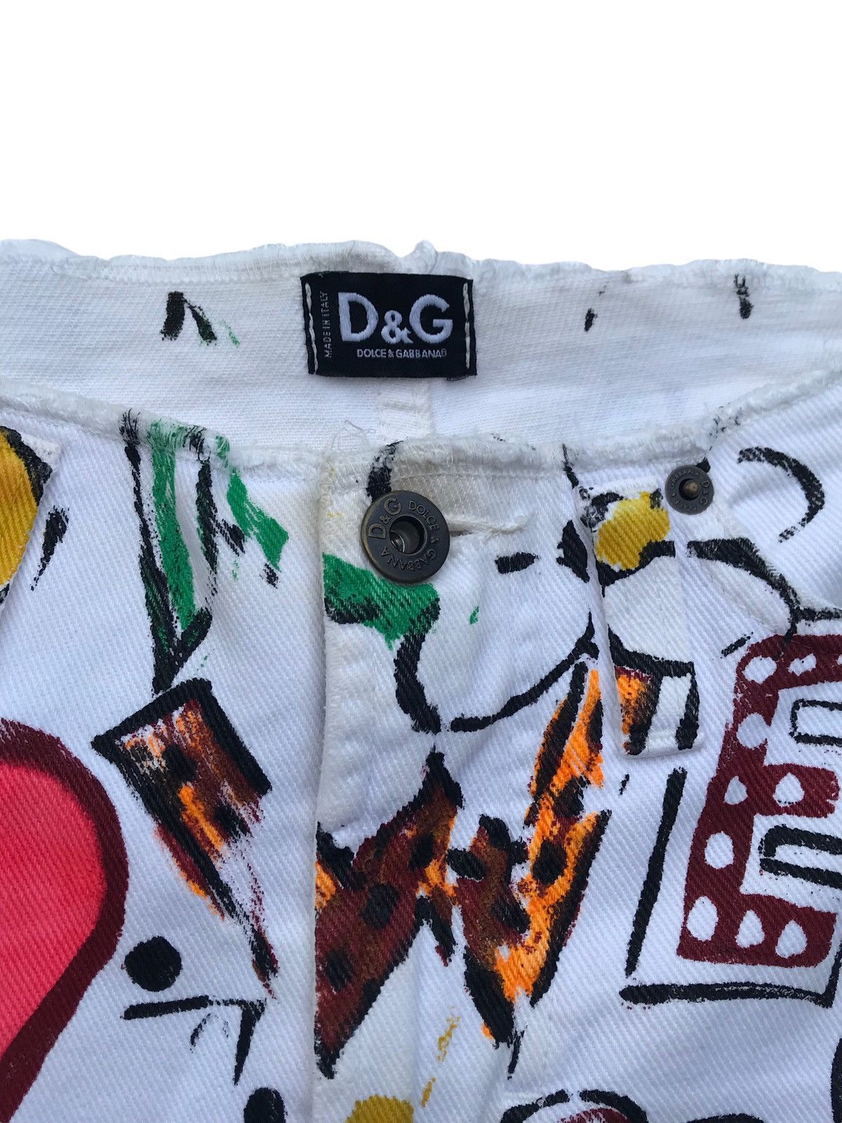 Dolce & Gabbana Dolce & Gabbana Hand Painted Pants Size US 30 / EU 46 - 2 Thumbnail
