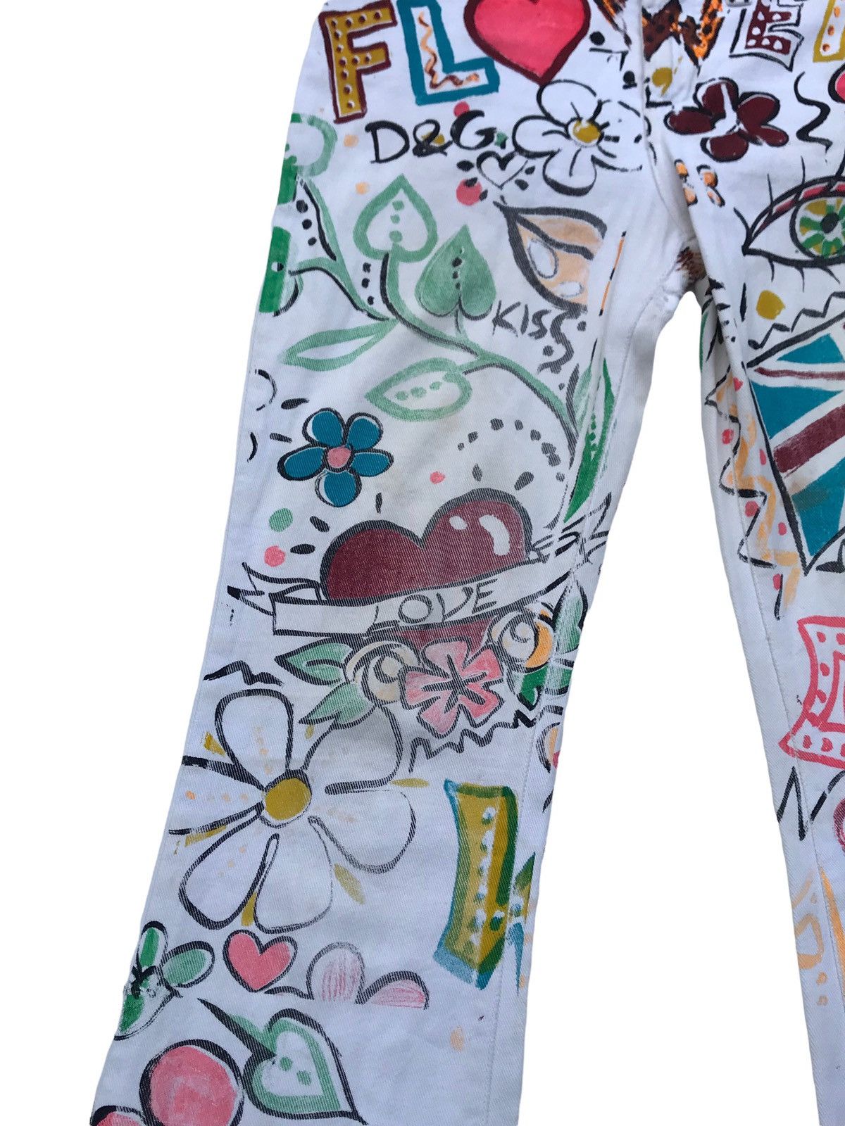 Dolce & Gabbana Dolce & Gabbana Hand Painted Pants Size US 30 / EU 46 - 9 Thumbnail