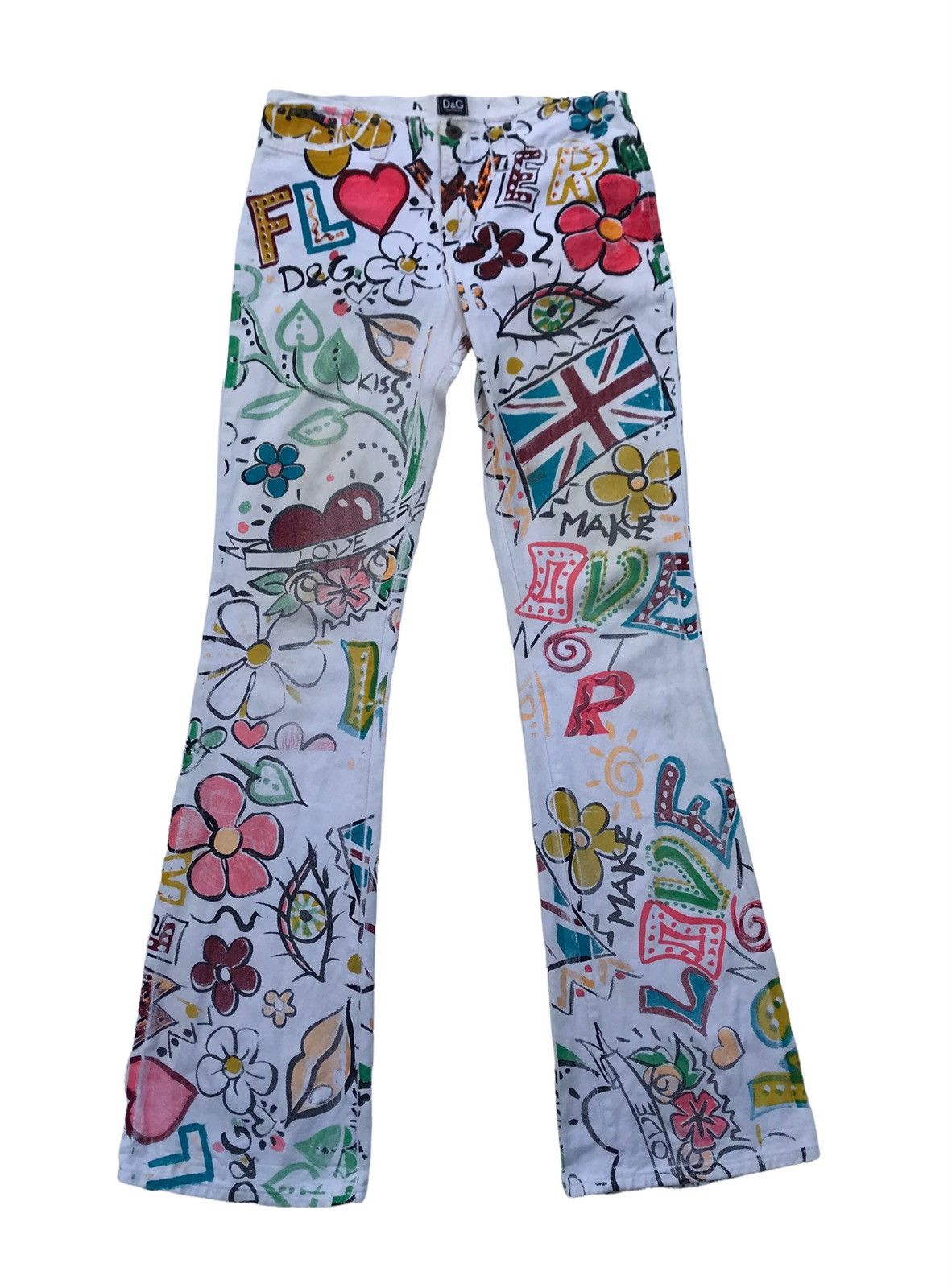 Dolce & Gabbana Dolce & Gabbana Hand Painted Pants Size US 30 / EU 46 - 1 Thumbnail