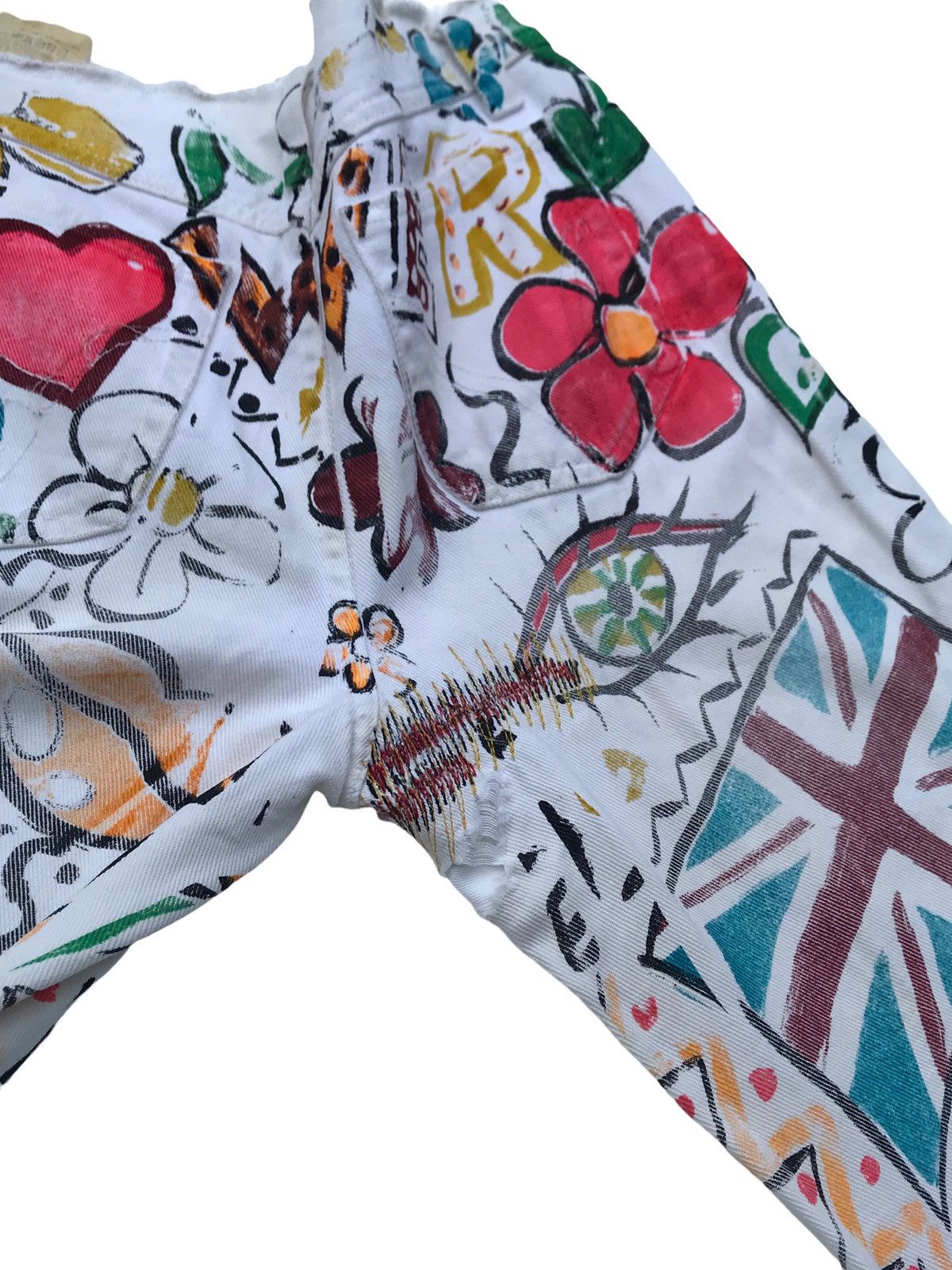 Dolce & Gabbana Dolce & Gabbana Hand Painted Pants Size US 30 / EU 46 - 18 Thumbnail
