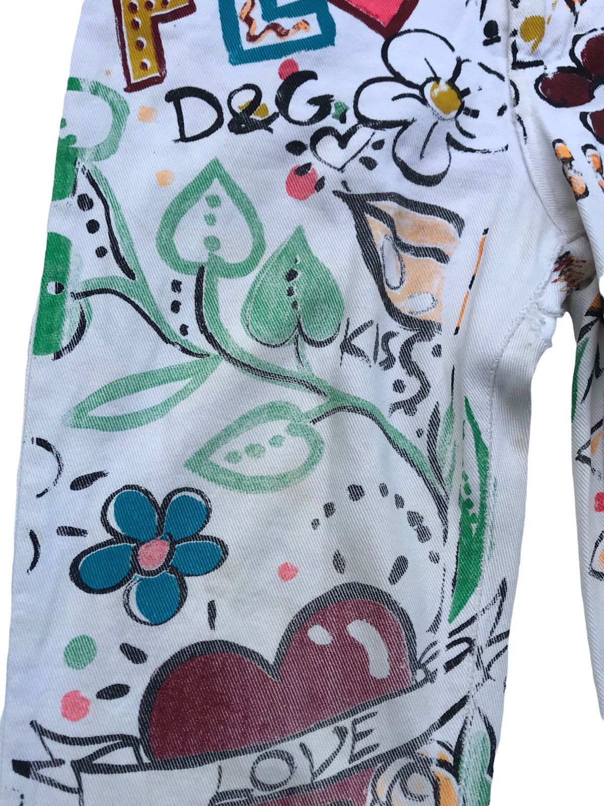 Dolce & Gabbana Dolce & Gabbana Hand Painted Pants Size US 30 / EU 46 - 11 Thumbnail
