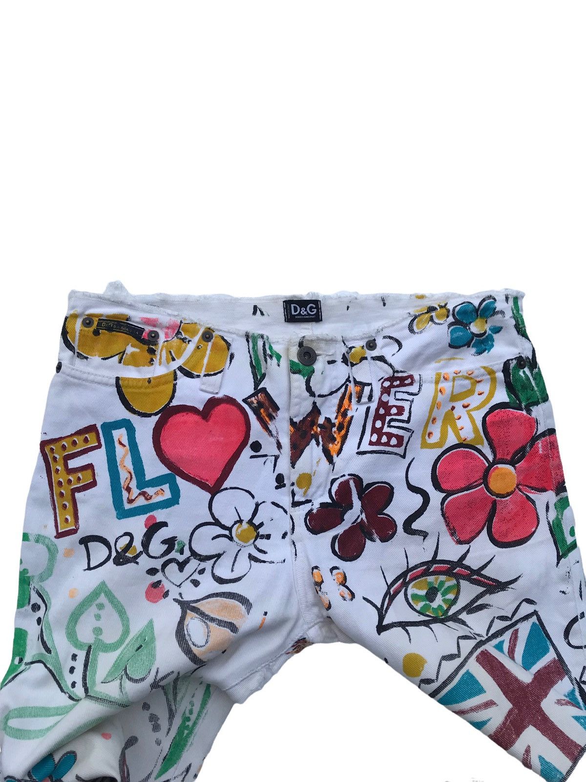Dolce & Gabbana Dolce & Gabbana Hand Painted Pants Size US 30 / EU 46 - 12 Thumbnail
