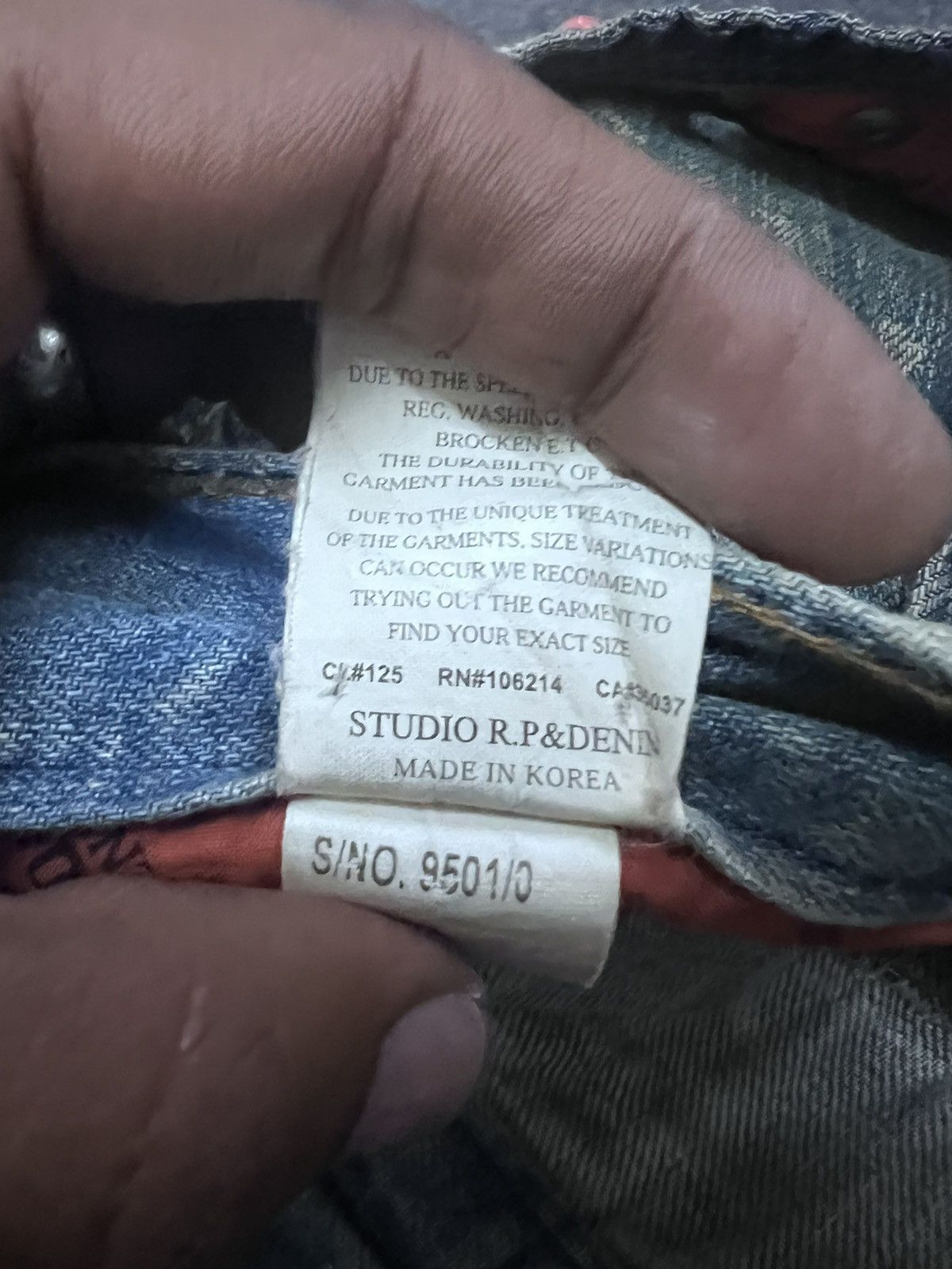 Japanese Brand RARE💥LIMITED DESING THRASHED RUSTY DENIM PANT Size US 34 / EU 50 - 13 Thumbnail