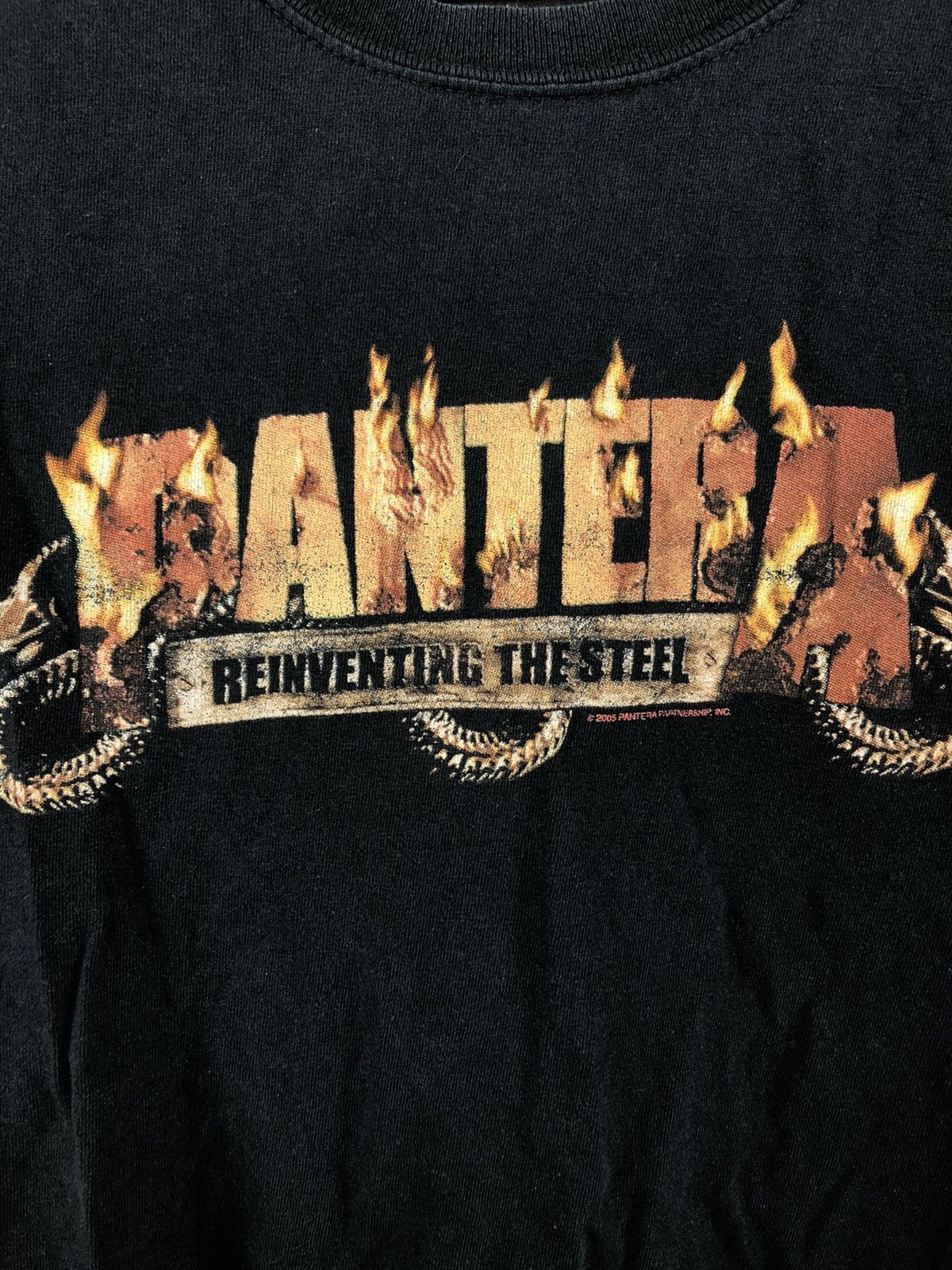 Gildan Vtg Gildan Pantera T-Shirt 2005 Heavy Cotton Black Size M Size US M / EU 48-50 / 2 - 4 Thumbnail