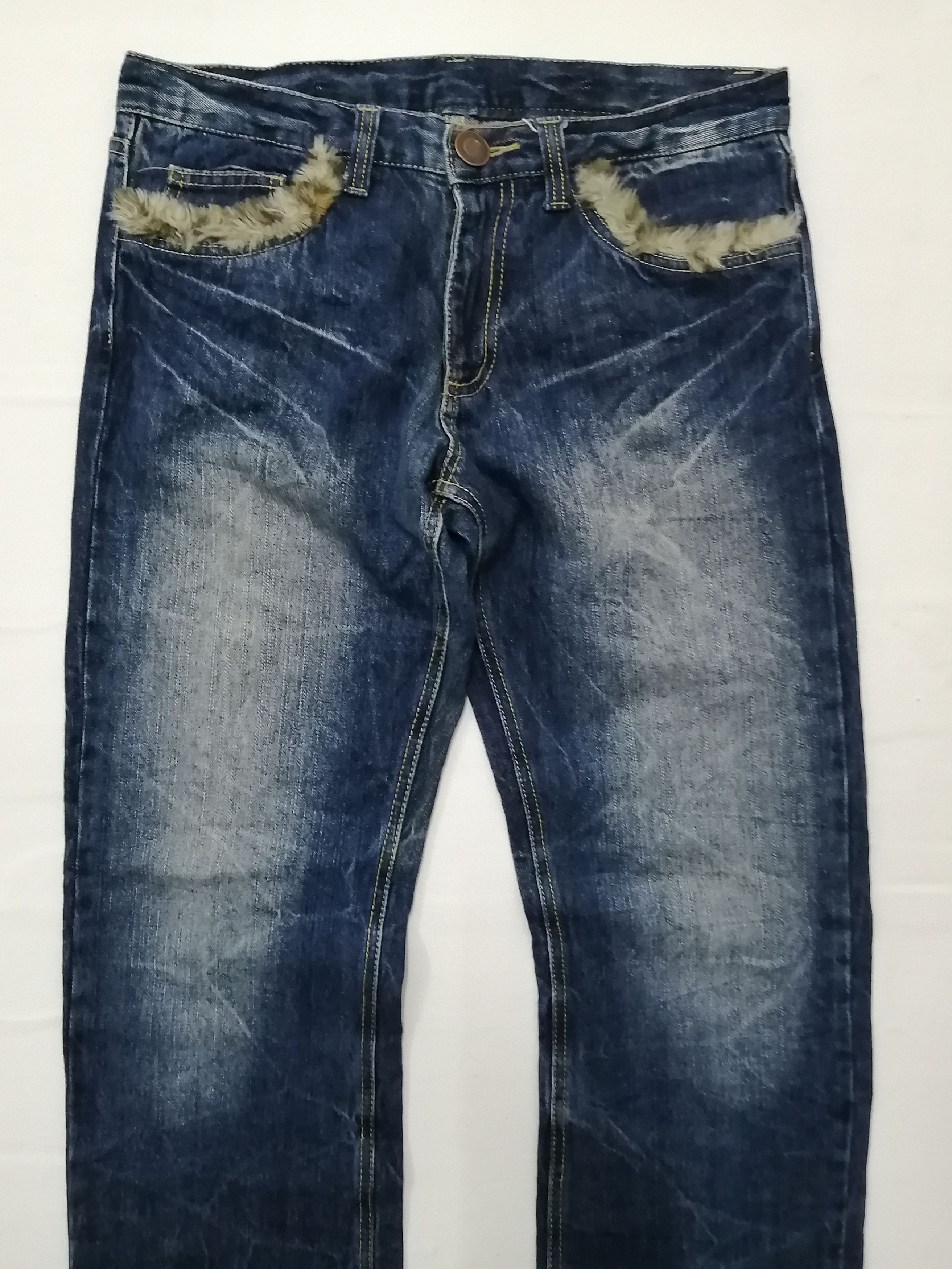 Japanese Brand Japanese Brand Nice Design Distressed Lower Rise Jeans Size 32" / US 10 / IT 46 - 9 Thumbnail