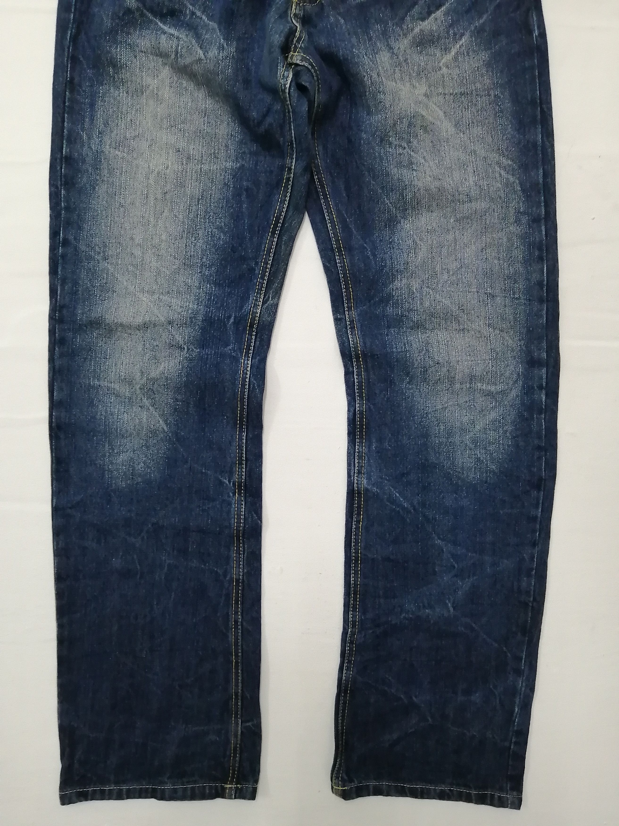 Japanese Brand Japanese Brand Nice Design Distressed Lower Rise Jeans Size 32" / US 10 / IT 46 - 8 Thumbnail