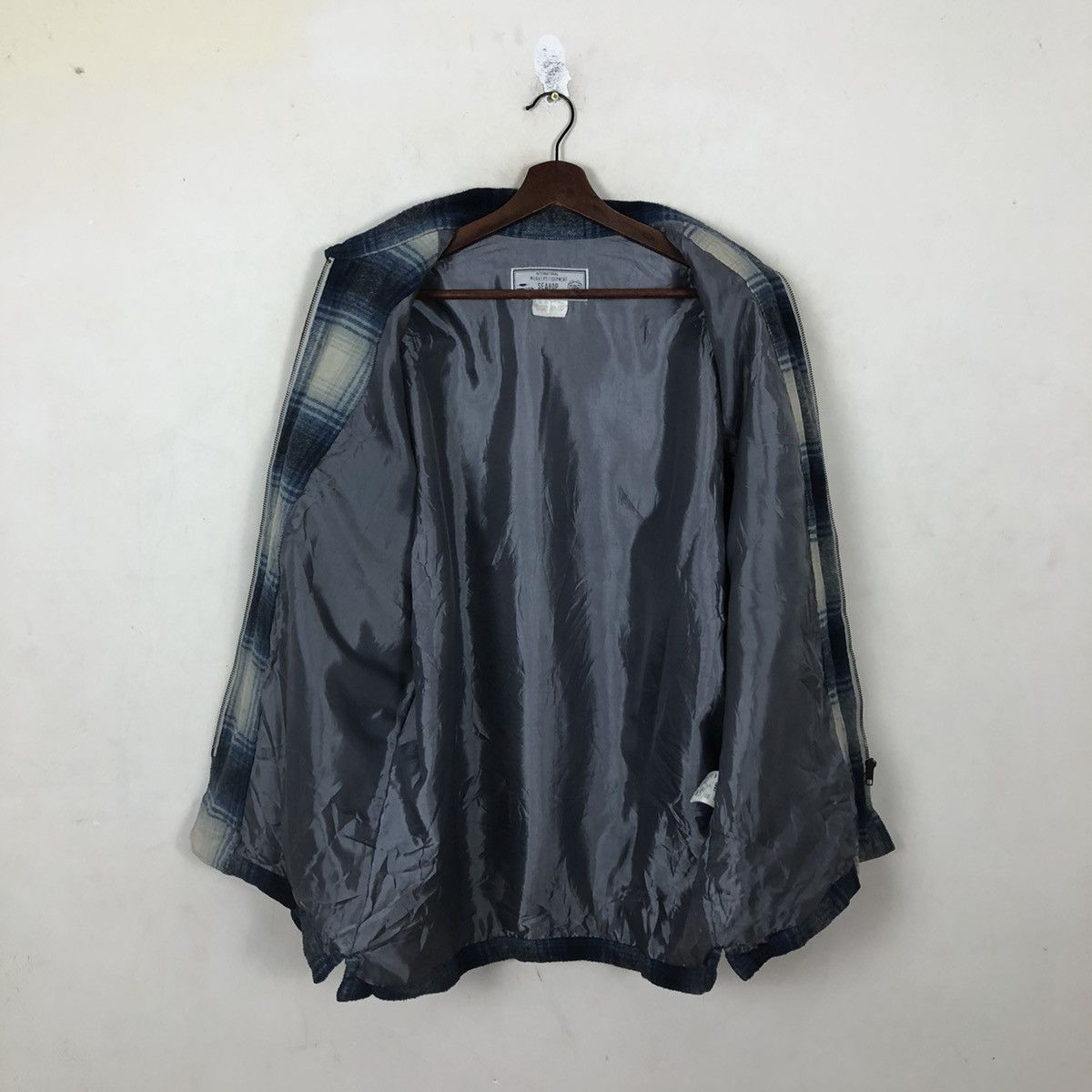Japanese Brand SEAHOP FLANNEL ZIPPER JACKET WORKER TARTAN DESIGN Size US L / EU 52-54 / 3 - 8 Thumbnail