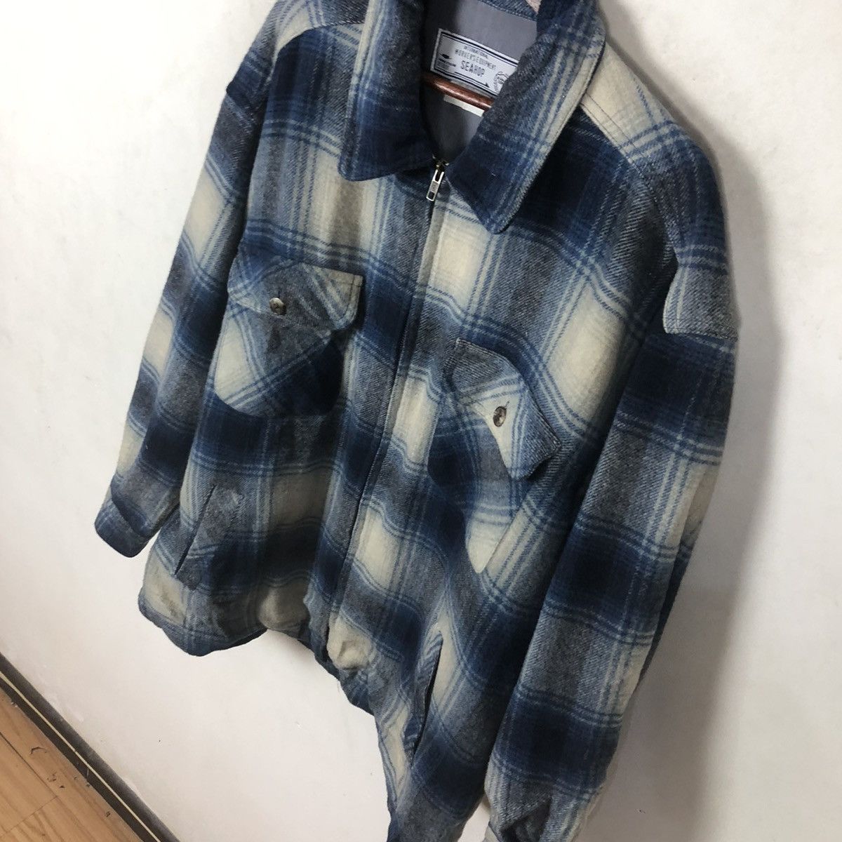 Japanese Brand SEAHOP FLANNEL ZIPPER JACKET WORKER TARTAN DESIGN Size US L / EU 52-54 / 3 - 3 Thumbnail