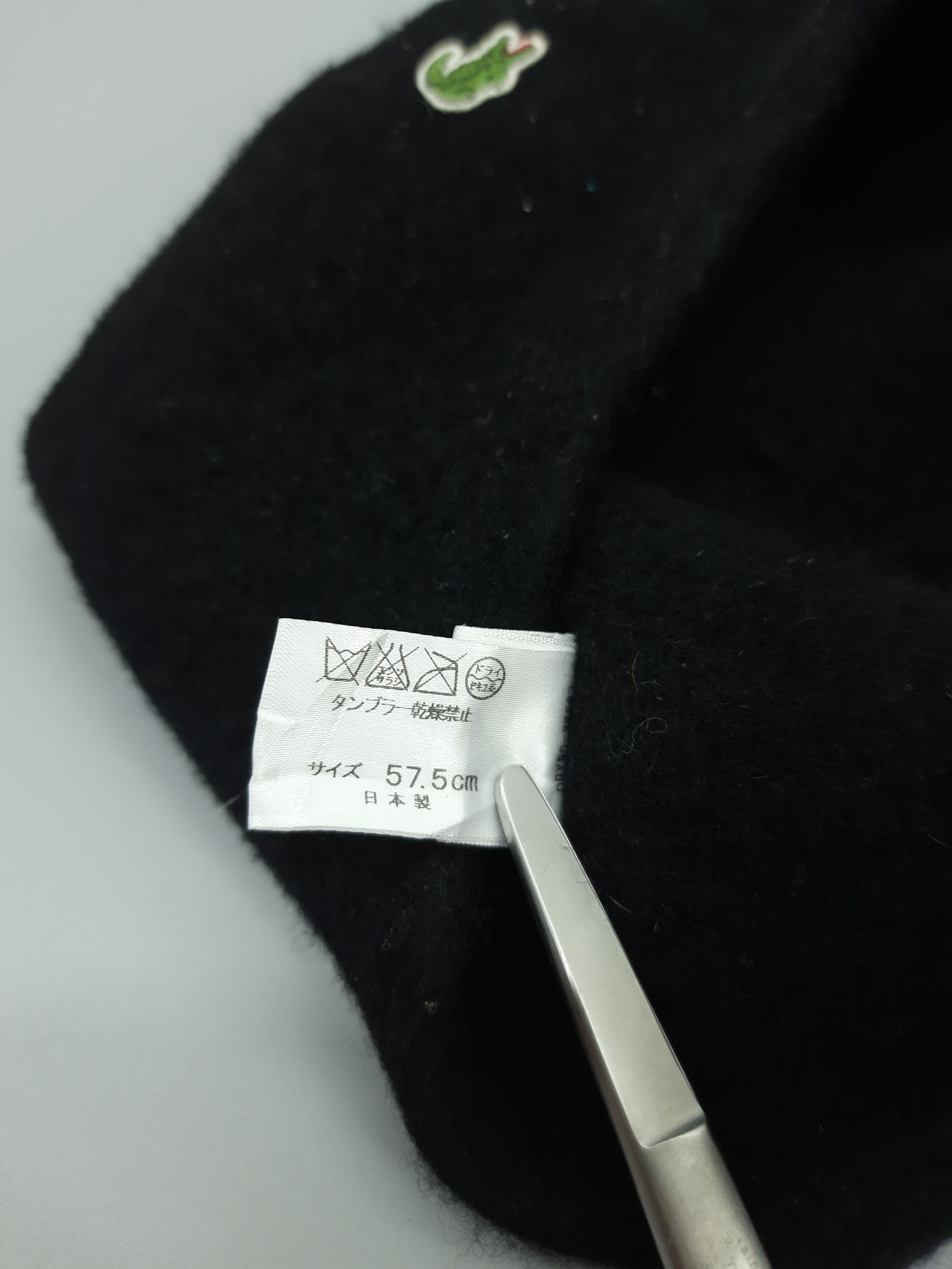 Lacoste × Vintage Vintage Lacoste Beret Beanie Hat - BN201 Size ONE SIZE - 7 Thumbnail