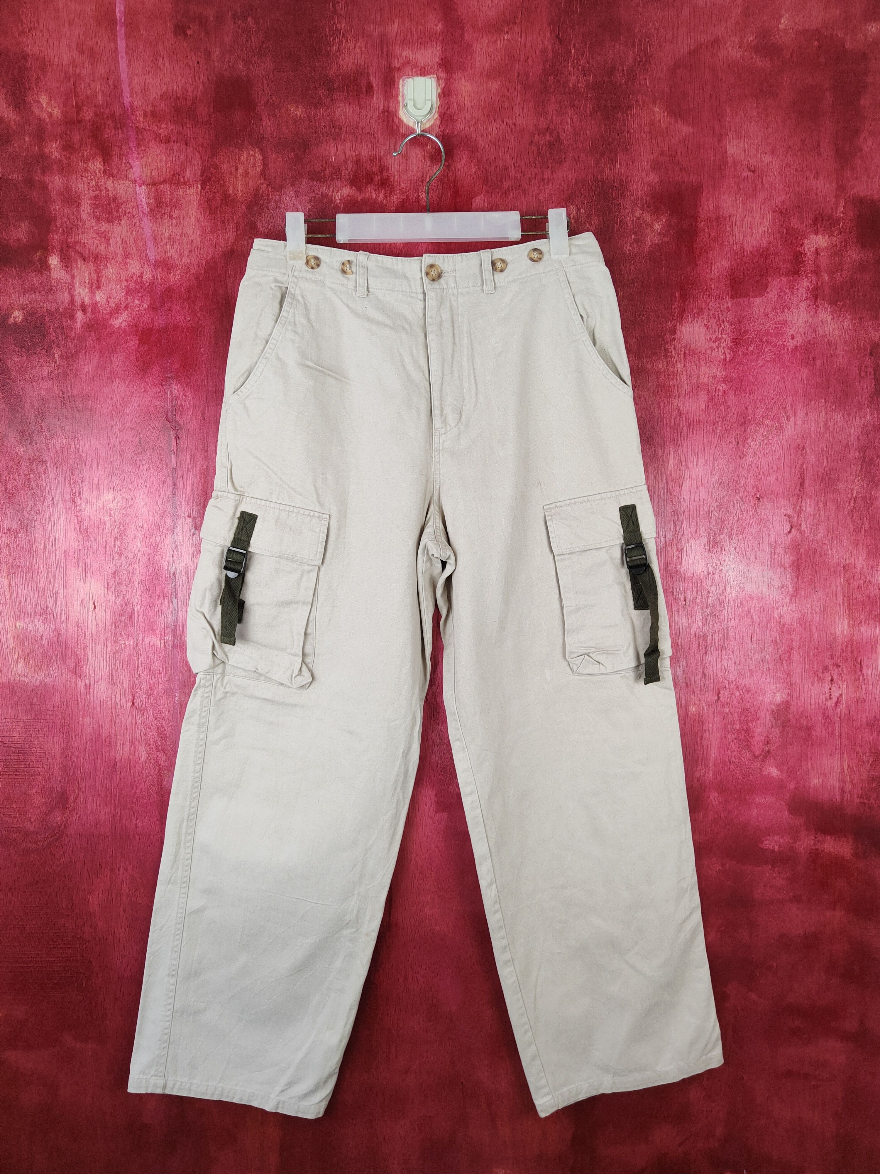 Japanese Brand × Vintage African Beat Club Multi Pocket Tactical Cargo Pants #S449 Size US 29 - 1 Thumbnail