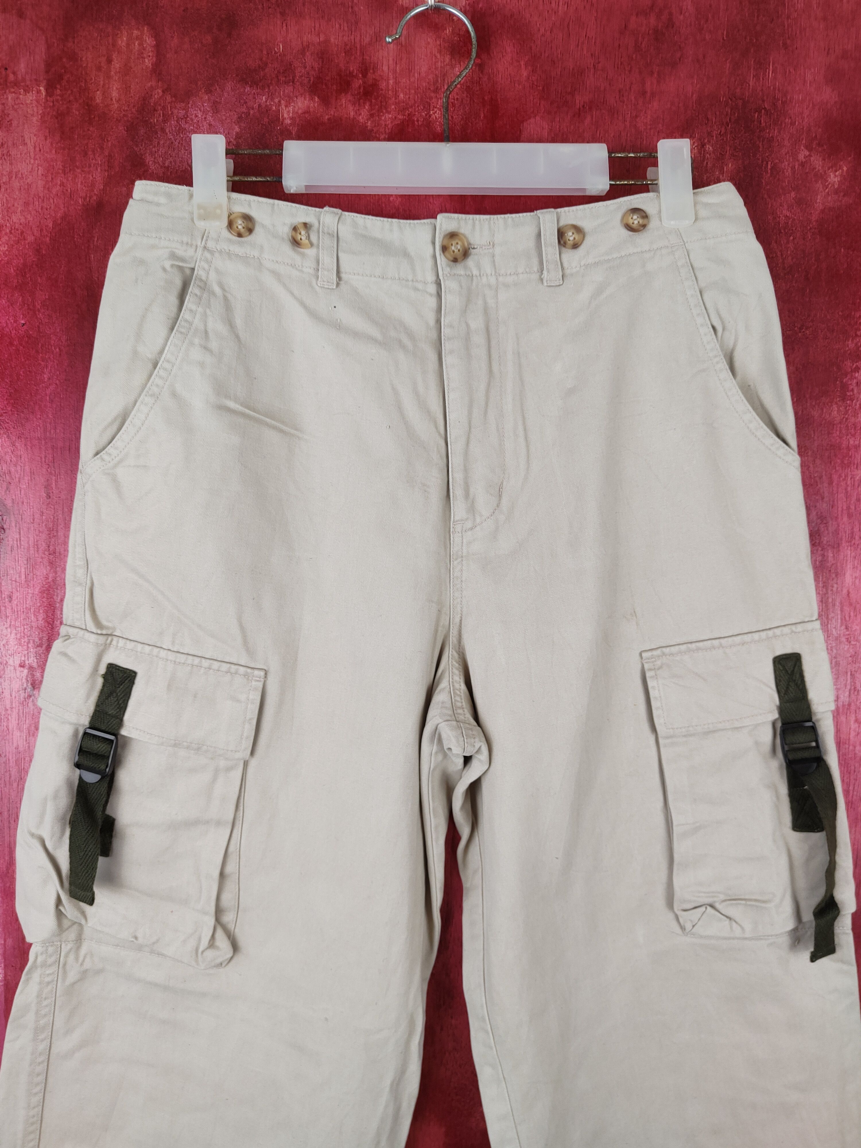 Japanese Brand × Vintage African Beat Club Multi Pocket Tactical Cargo Pants #S449 Size US 29 - 2 Thumbnail