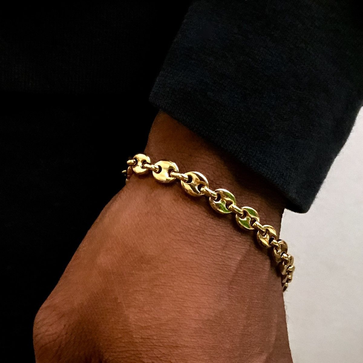 GOLD GUCCI MARINER LINK BRACELET