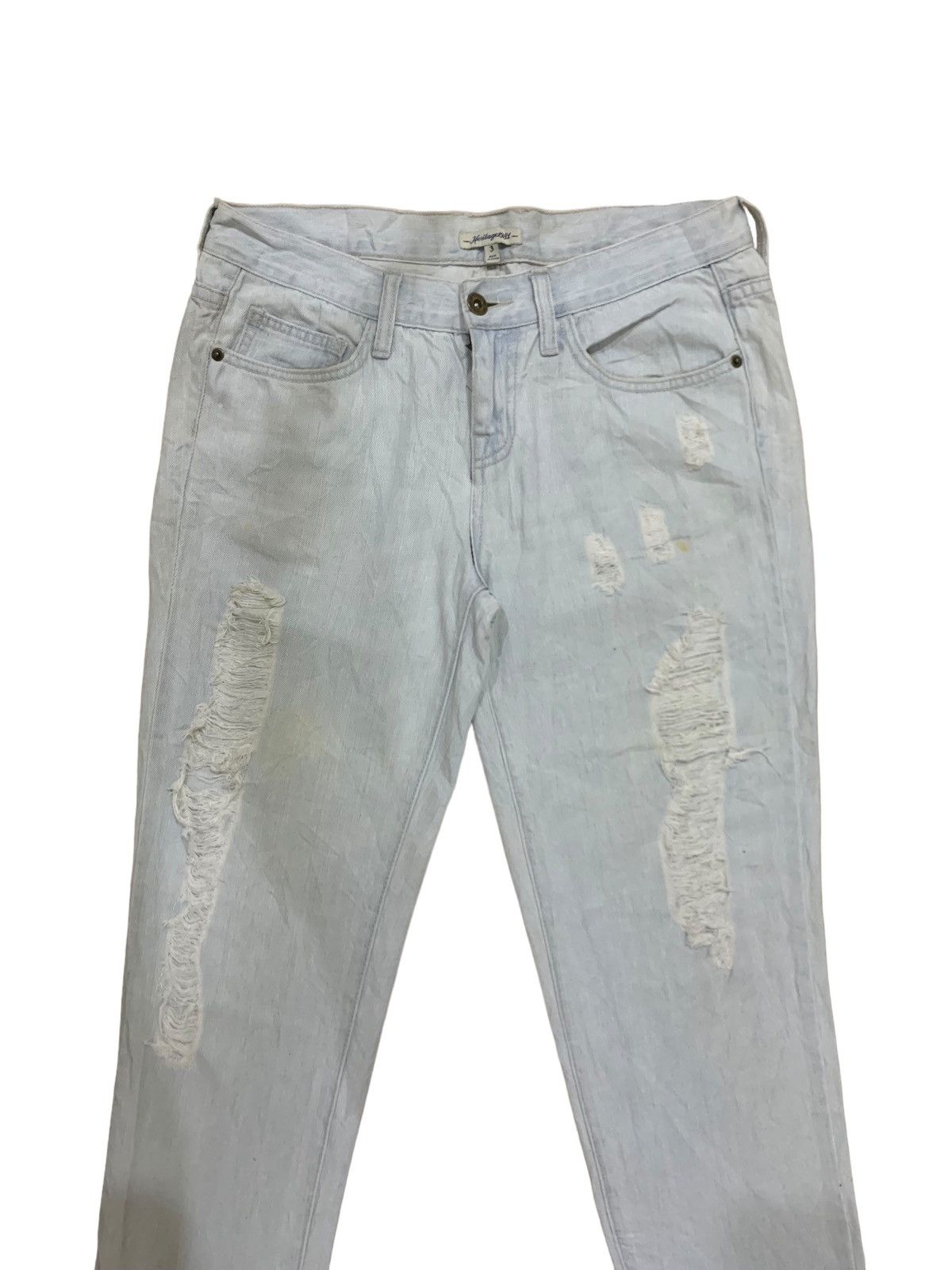 If Six Was Nine × Japanese Brand Vintage Japanese Heritage 1981 Distress Jeans Size US 32 / EU 48 - 4 Thumbnail