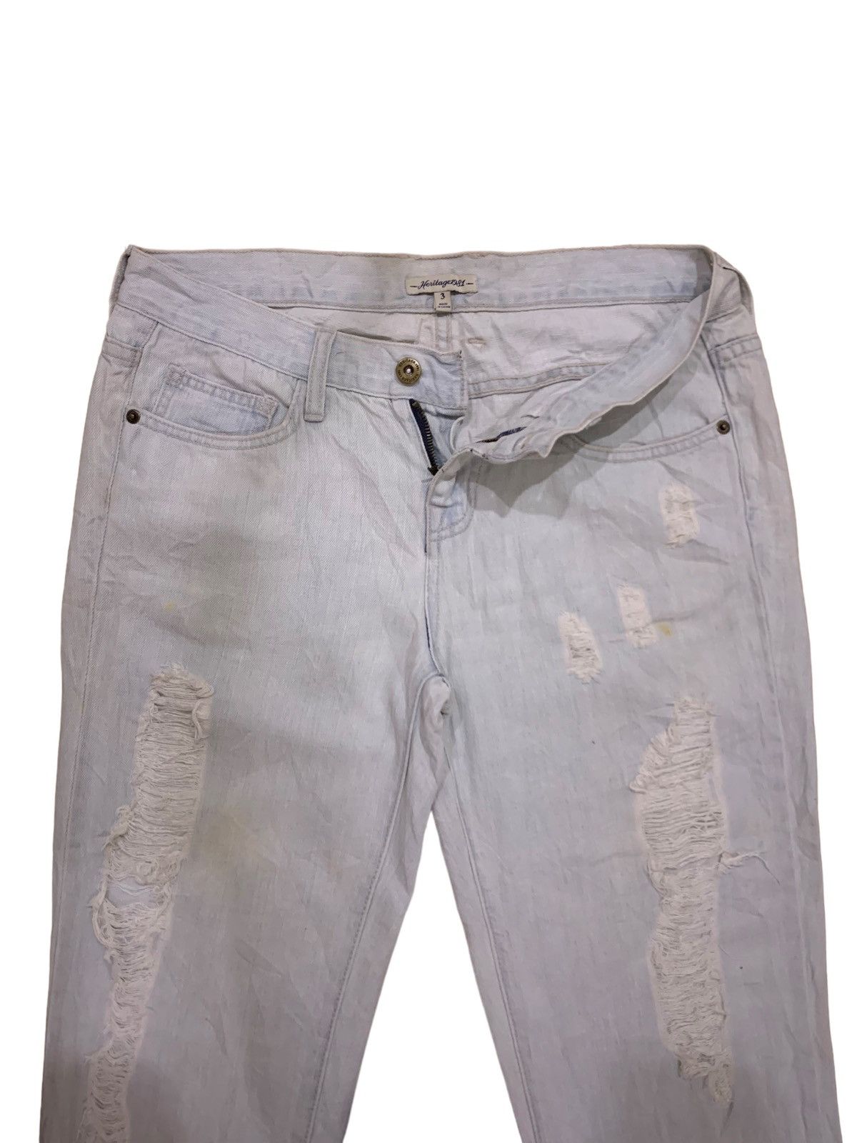 If Six Was Nine × Japanese Brand Vintage Japanese Heritage 1981 Distress Jeans Size US 32 / EU 48 - 3 Thumbnail
