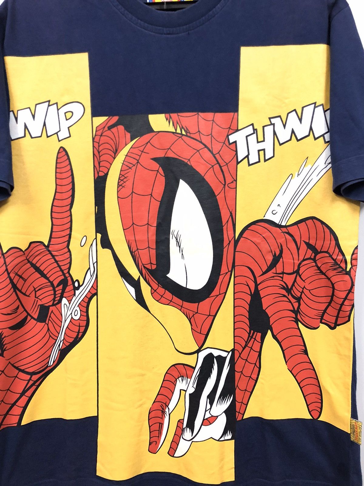 Marvel Comics × Vintage Rare Vintage 1997 Spider Man Marvel Comics Fullprint Shirt Size US M / EU 48-50 / 2 - 2 Thumbnail