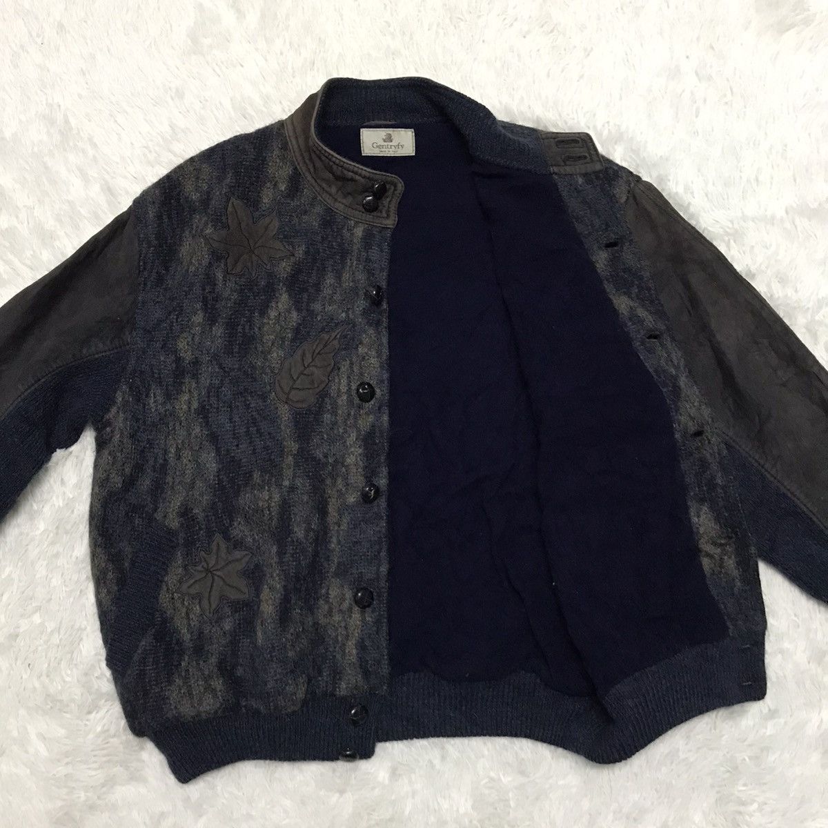 Other Gentryfy Leaf Mohair Alpaca Jacket Made in Italy Size US M / EU 48-50 / 2 - 12 Thumbnail
